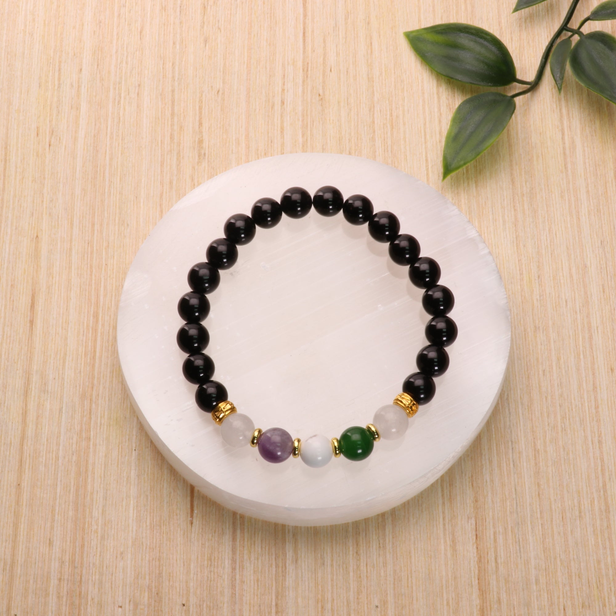 Gender Queer - LGBTQ Natural Gemstone Bracelets, 5 Pieces in a Pack