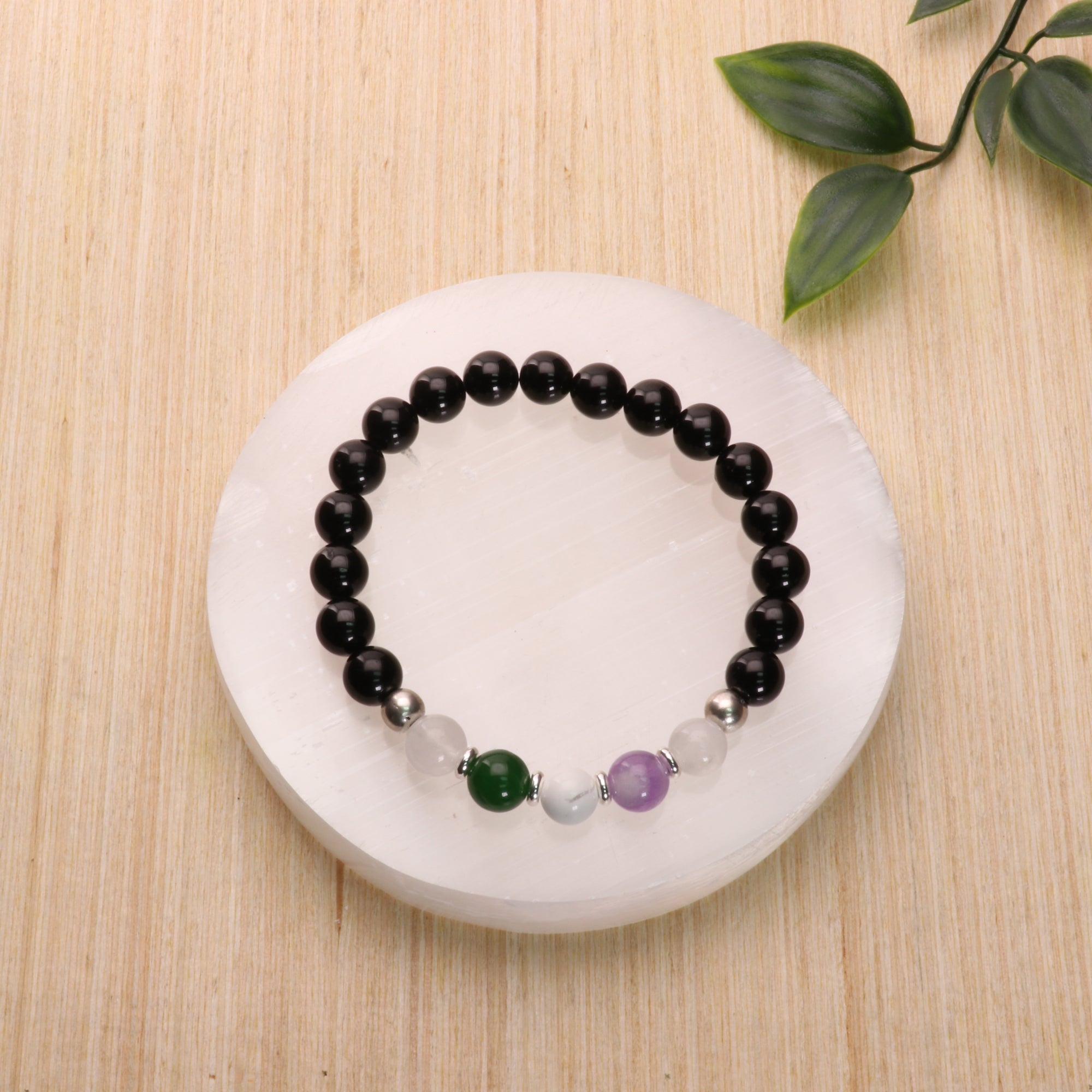 Gender Queer - LGBTQ Natural Gemstone Bracelets, 5 Pieces in a Pack