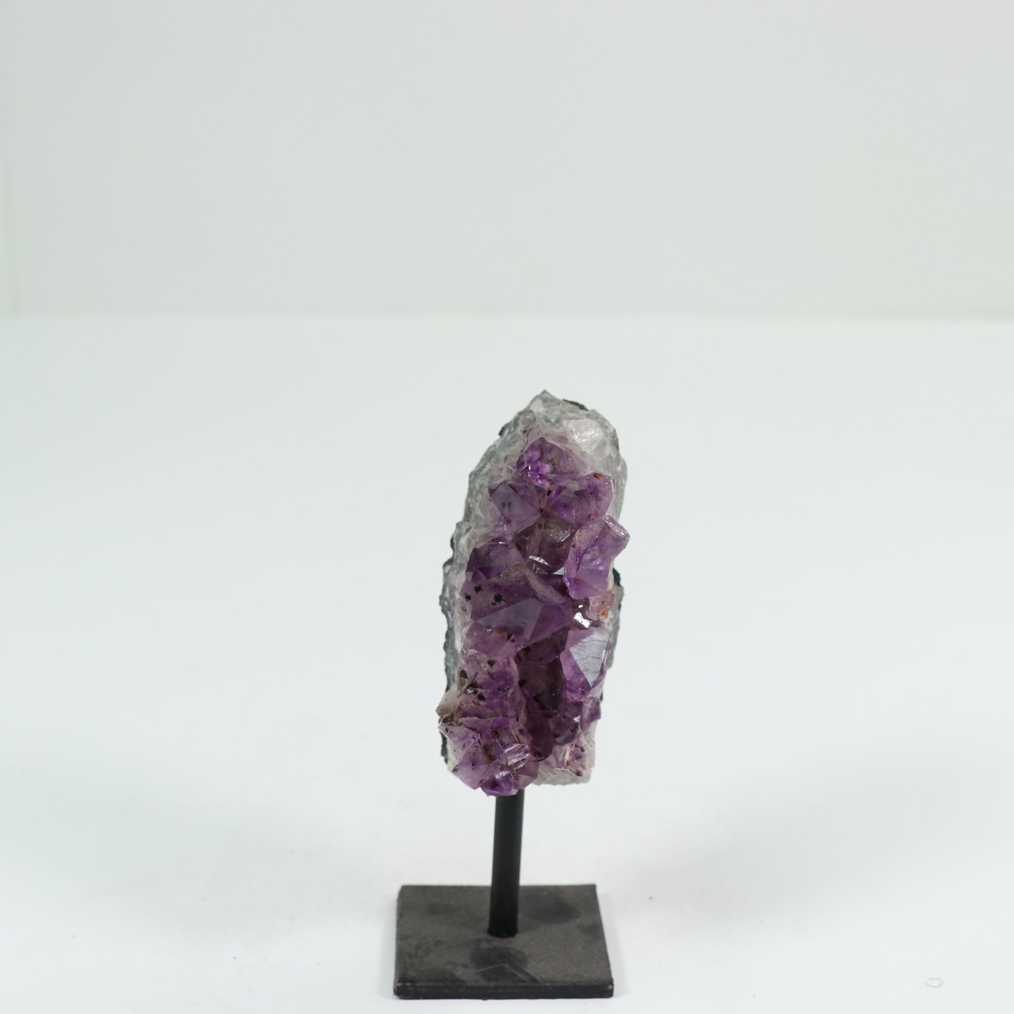 Natural Amethyst Cluster on Metal Stand, 750-1000 Gr, #016