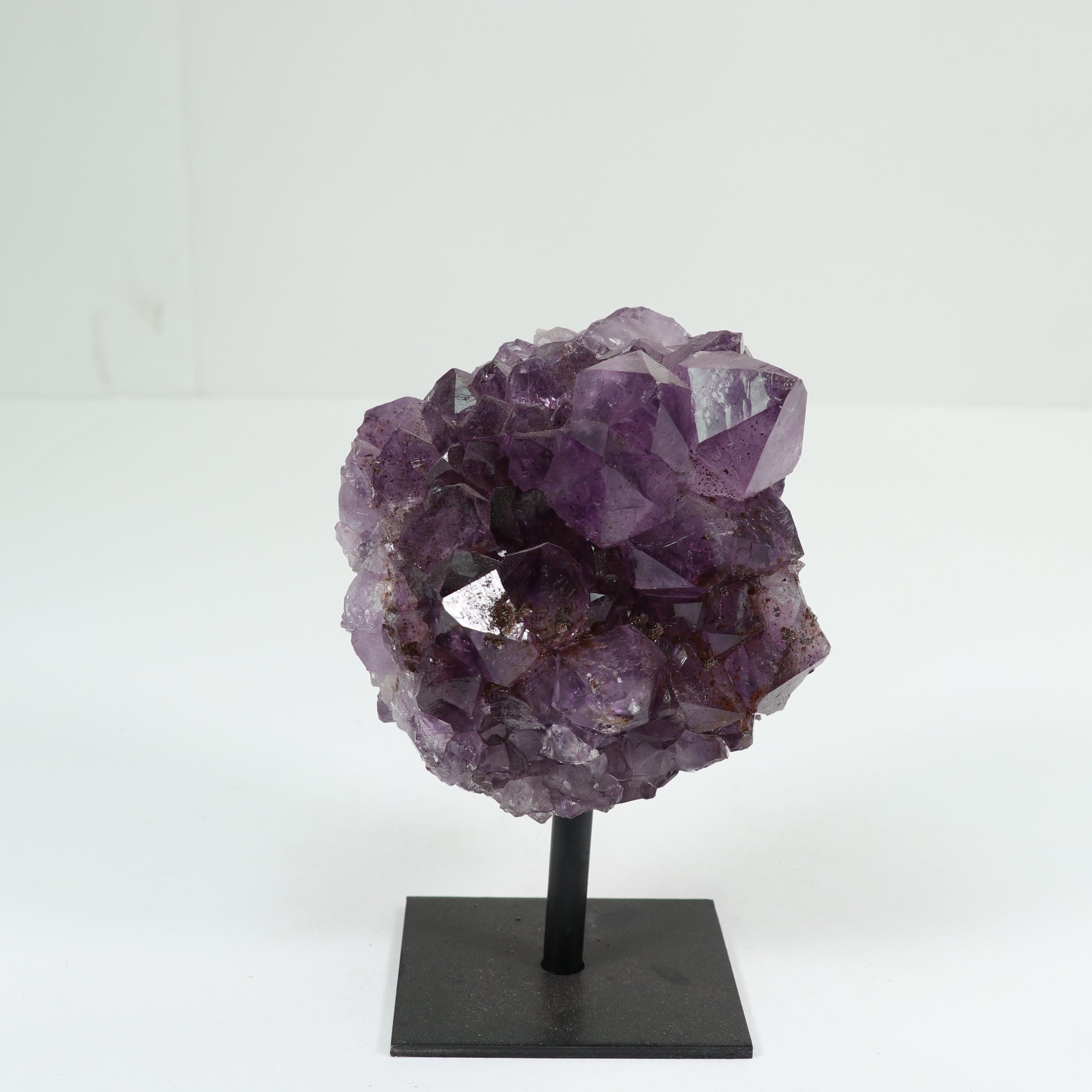 Natural Amethyst Cluster on Metal Stand, 1000-1500 Gr, #017