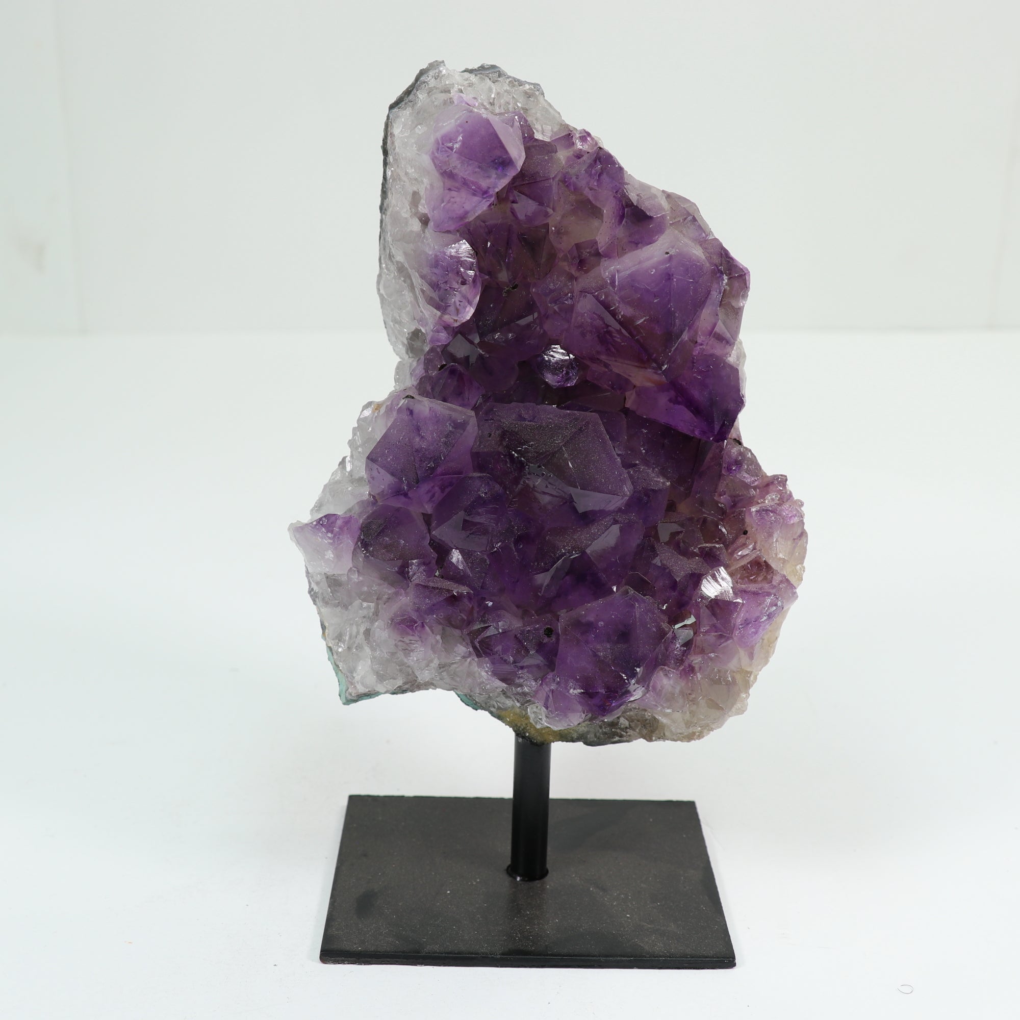 Natural Amethyst Cluster on Metal Stand, 2000-2500 Gr, #019