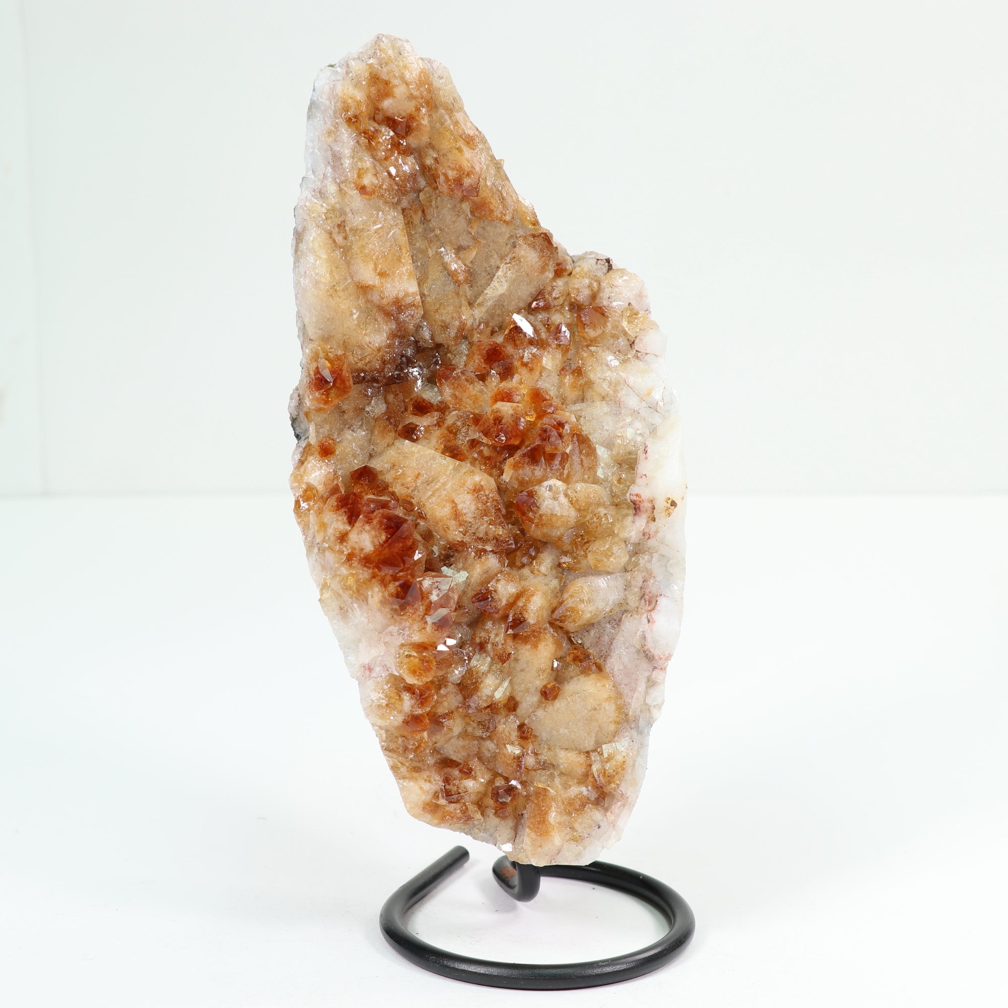 Natural Citrine Cluster on Metal Stand, 1 Piece, 1500-2000 Gr, #022