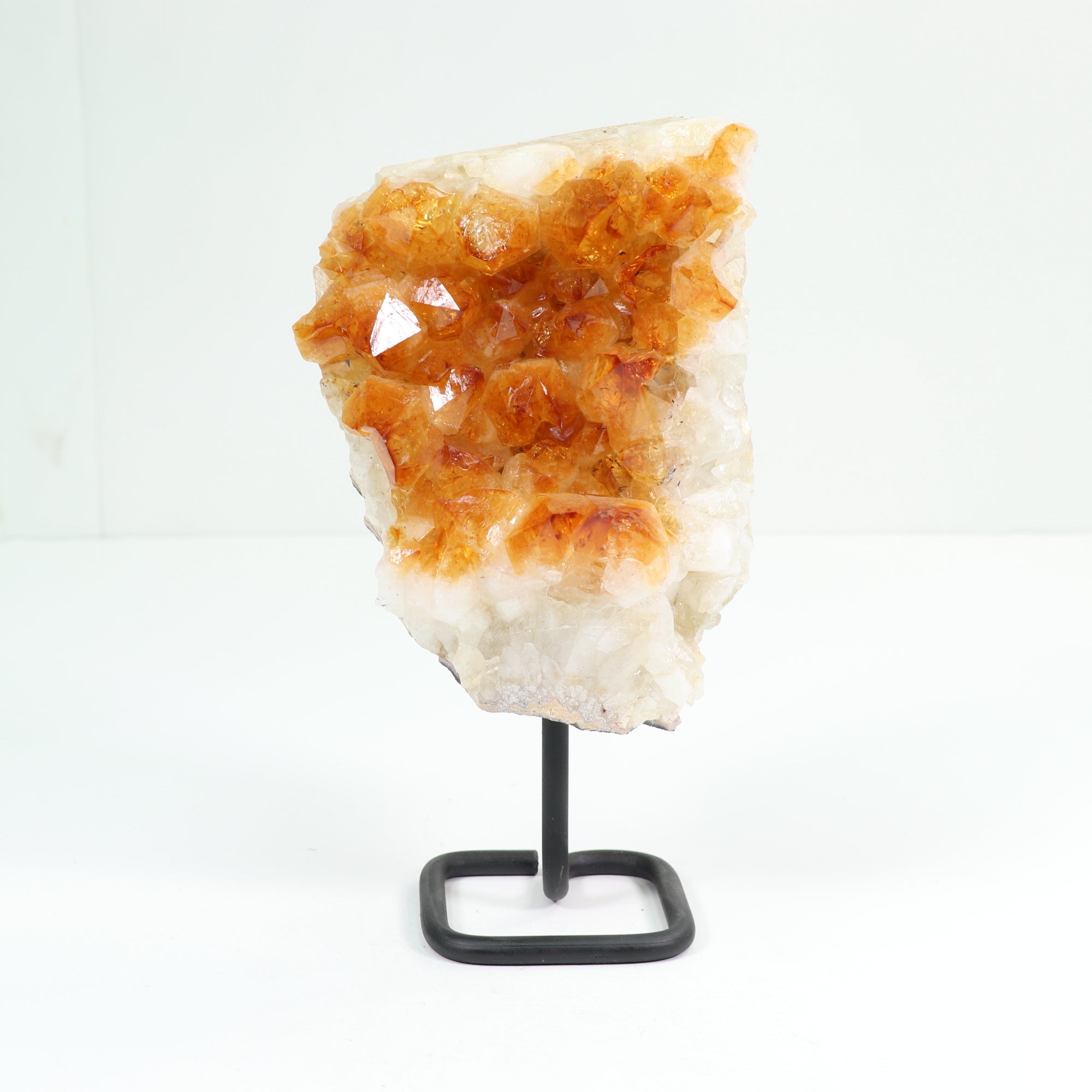 Natural Citrine Cluster on Metal Stand, 1 Piece, 2000-2500 Gr, #023