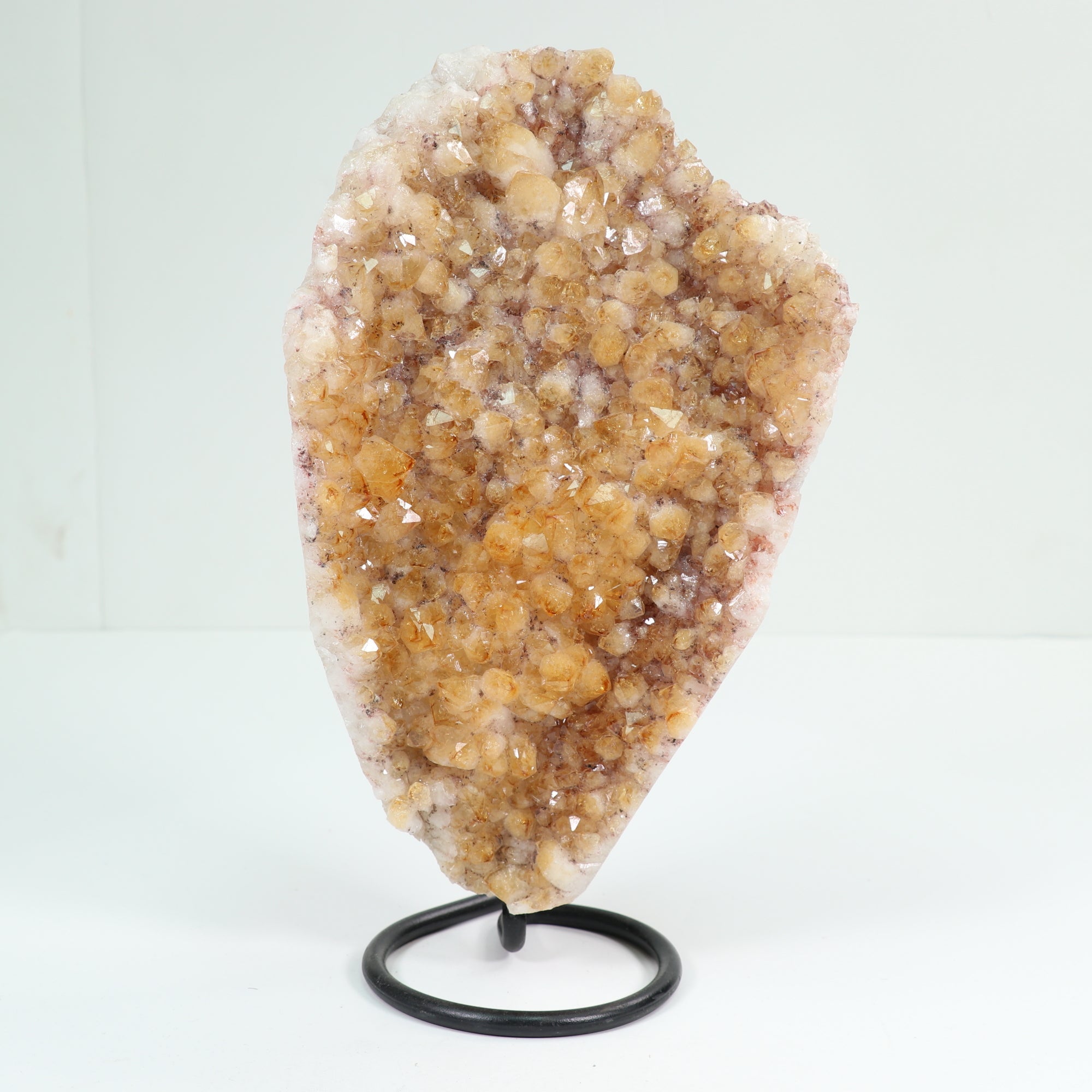 Natural Citrine Cluster on Metal Stand, 1 Piece, 3000-3500 Gr, #025