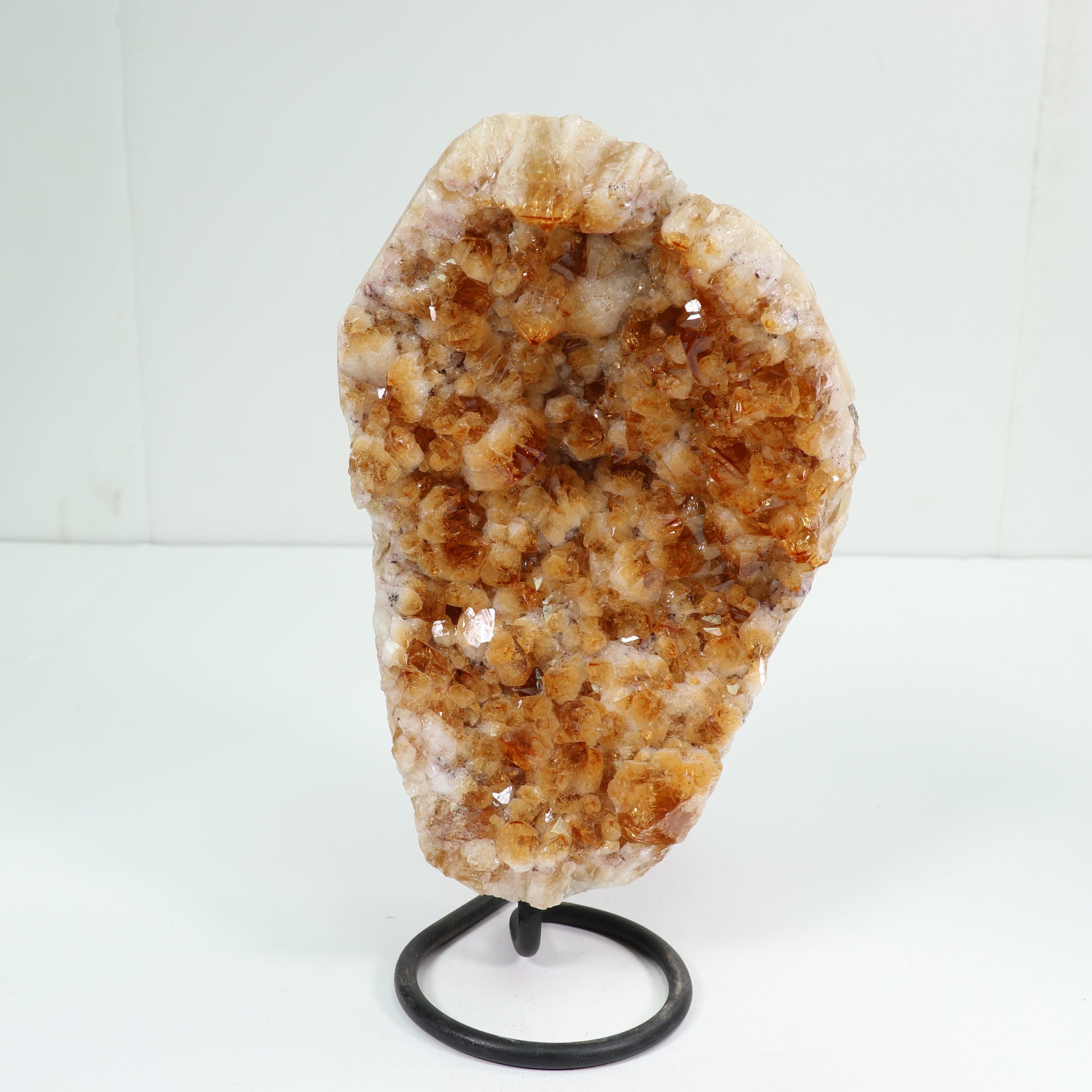 Natural Citrine Cluster on Metal Stand, 1 Piece, 4000-4500 Gr, #027