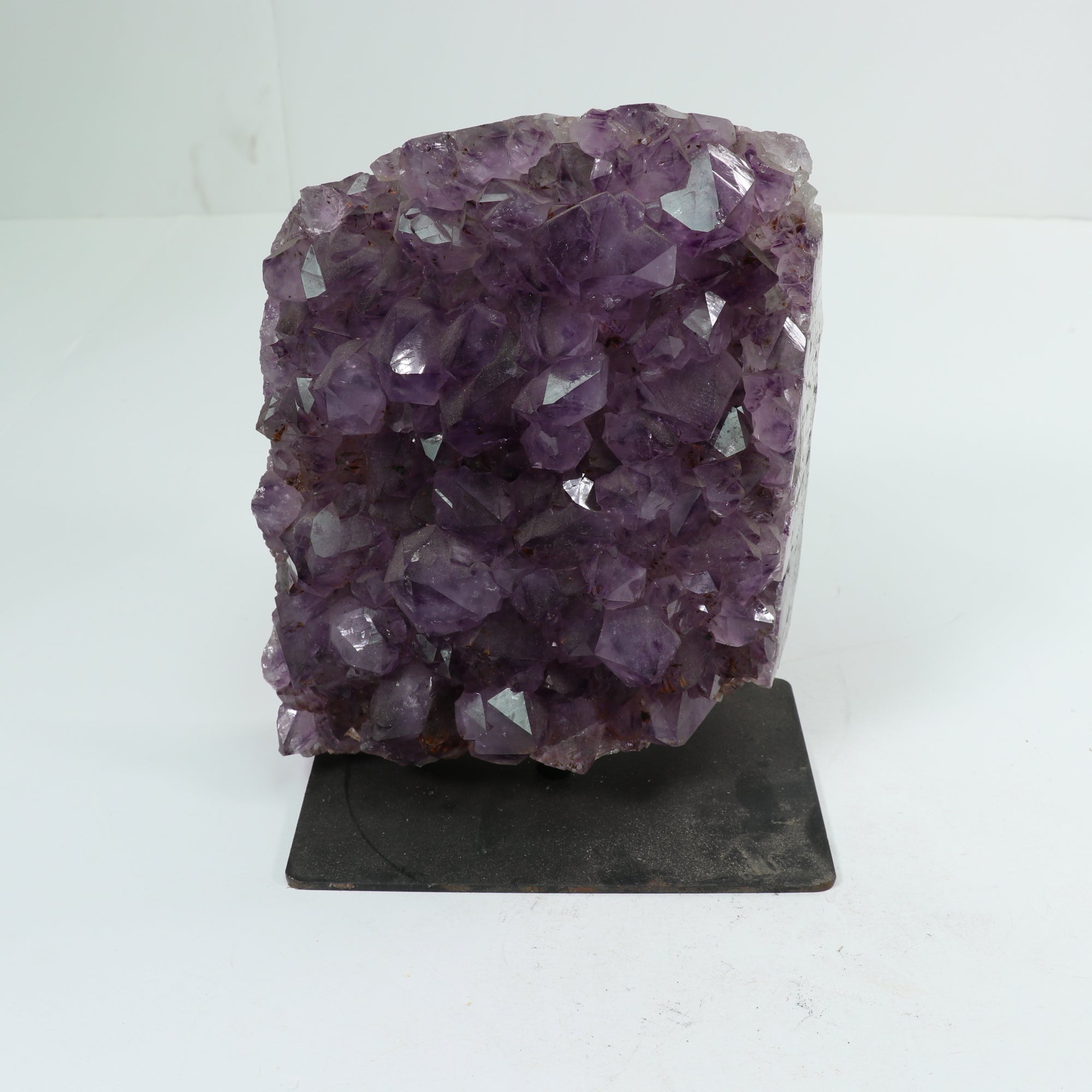 Natural Amethyst Polished on Metal Stand, 3000-3500 Gr, #023