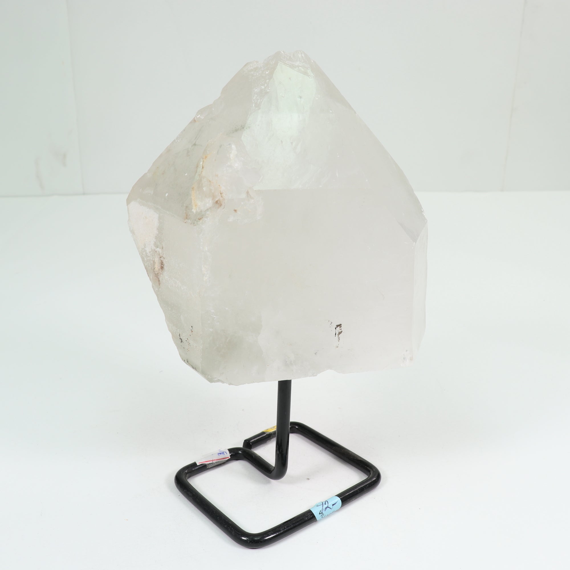 Natural Clear Quartz  Polished on Metal Stand, 2500-3000 Gr, #019