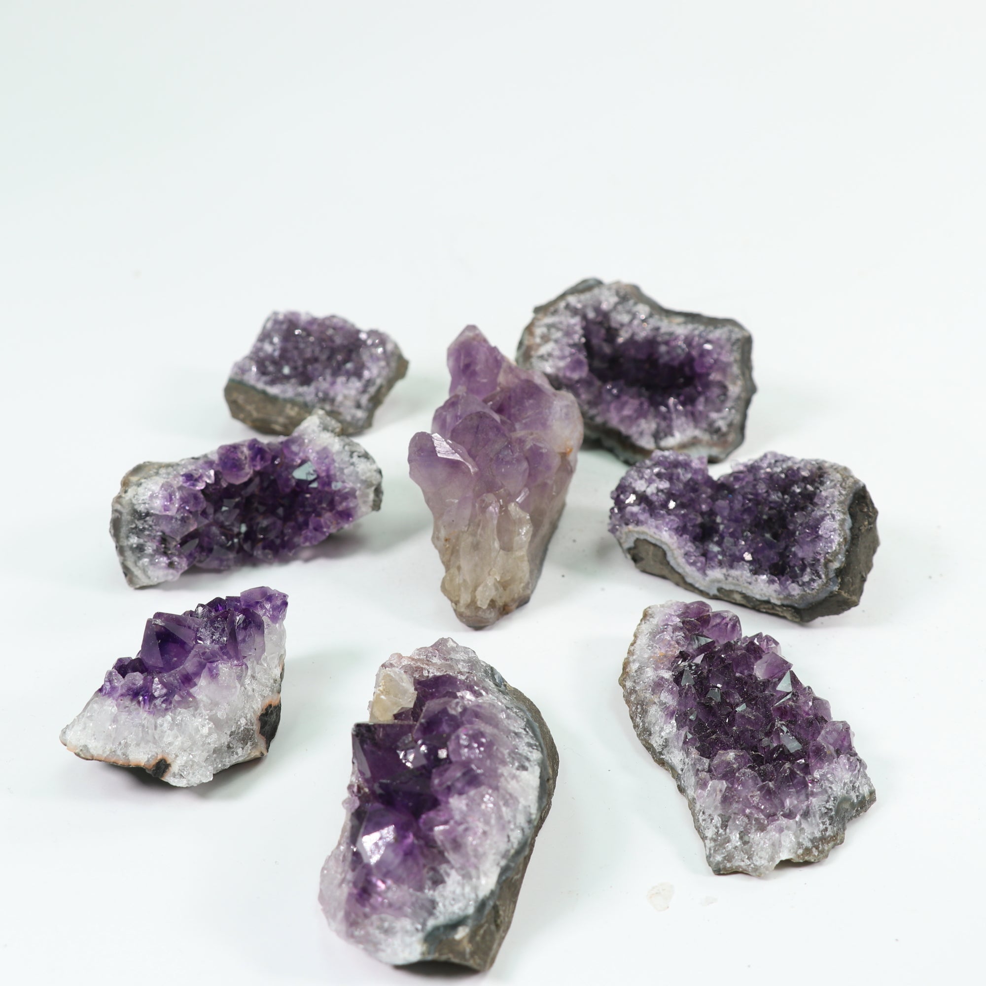 Amethyst Cluster Natural Form-No Stand, Good Quality, 1 Piece, 0-50 Gr, #015