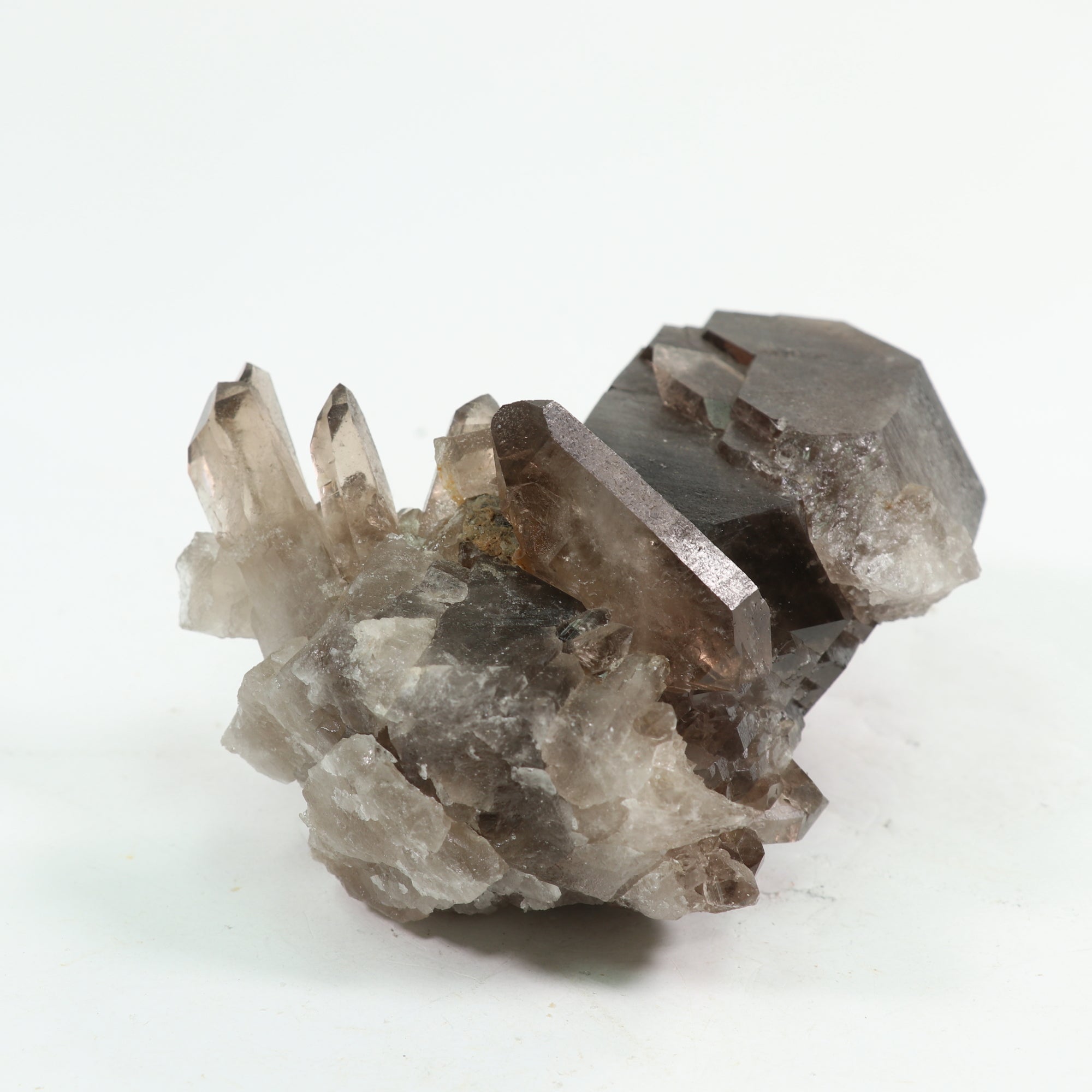 Smoky Quartz Cluster Natural Form-No Stand, 1 Piece, 750-1000 Gr, #036