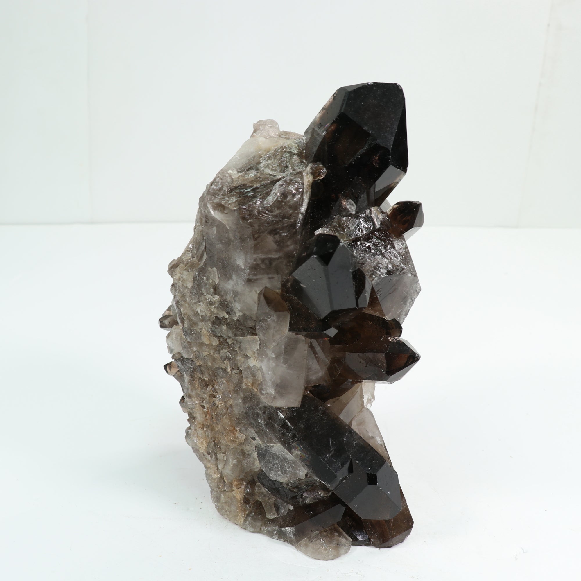 Smoky Quartz Cluster Natural Form-No Stand, 1 Piece, 3500-4000 Gr, #042