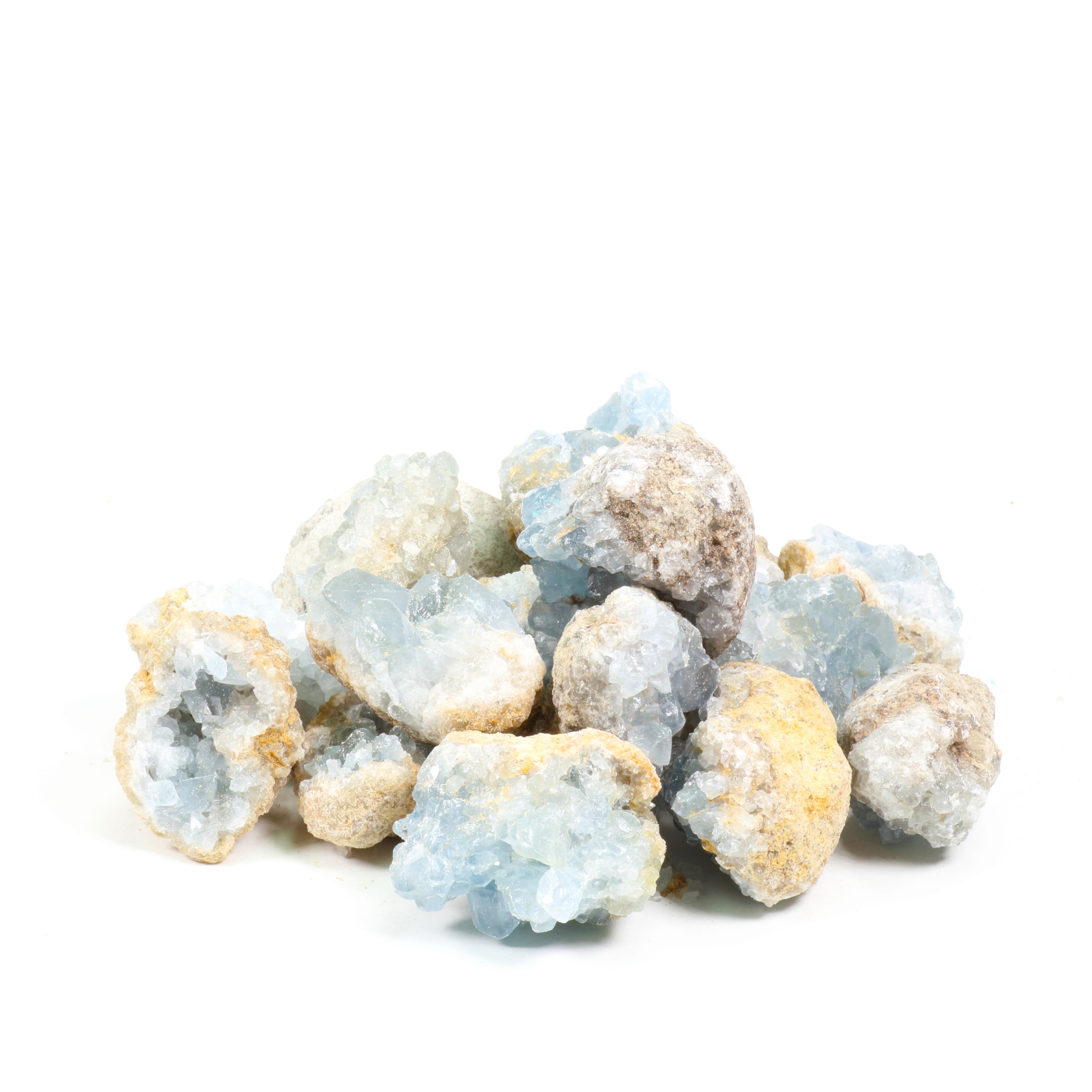 Celestite Rough Stone, 3-5 cm, 20 Pieces in a Pack #116