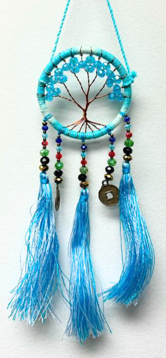 Crystal Tree of Life Dream Catcher, Small, 5 Pieces in a Pack #LDN5