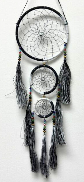 Triple Crystal Dream Catcher, 5 Pieces in a Pack #DCT