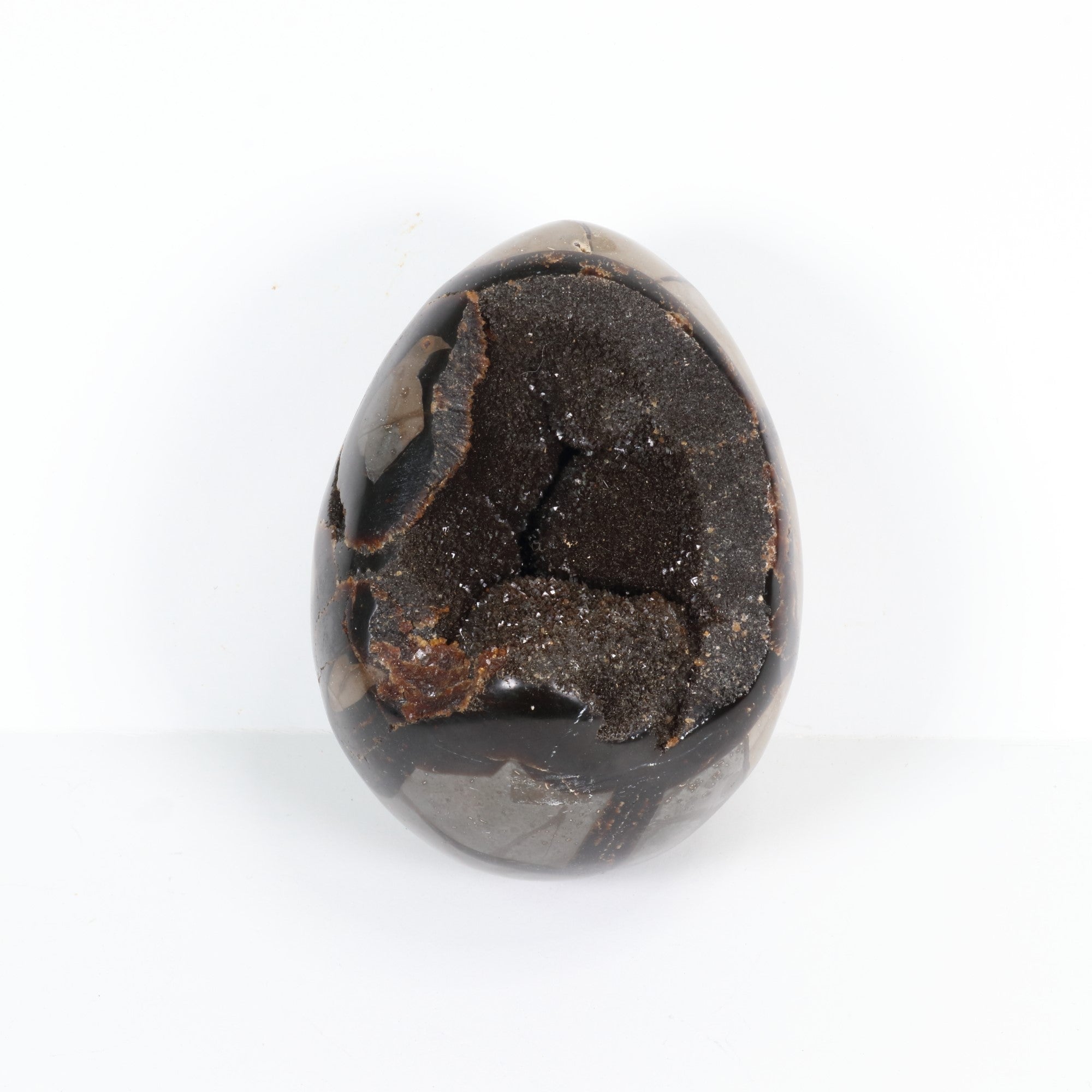 Septarian Dragon Egg, 5" x 4" Inch, Large Size, 1 Piece  #003