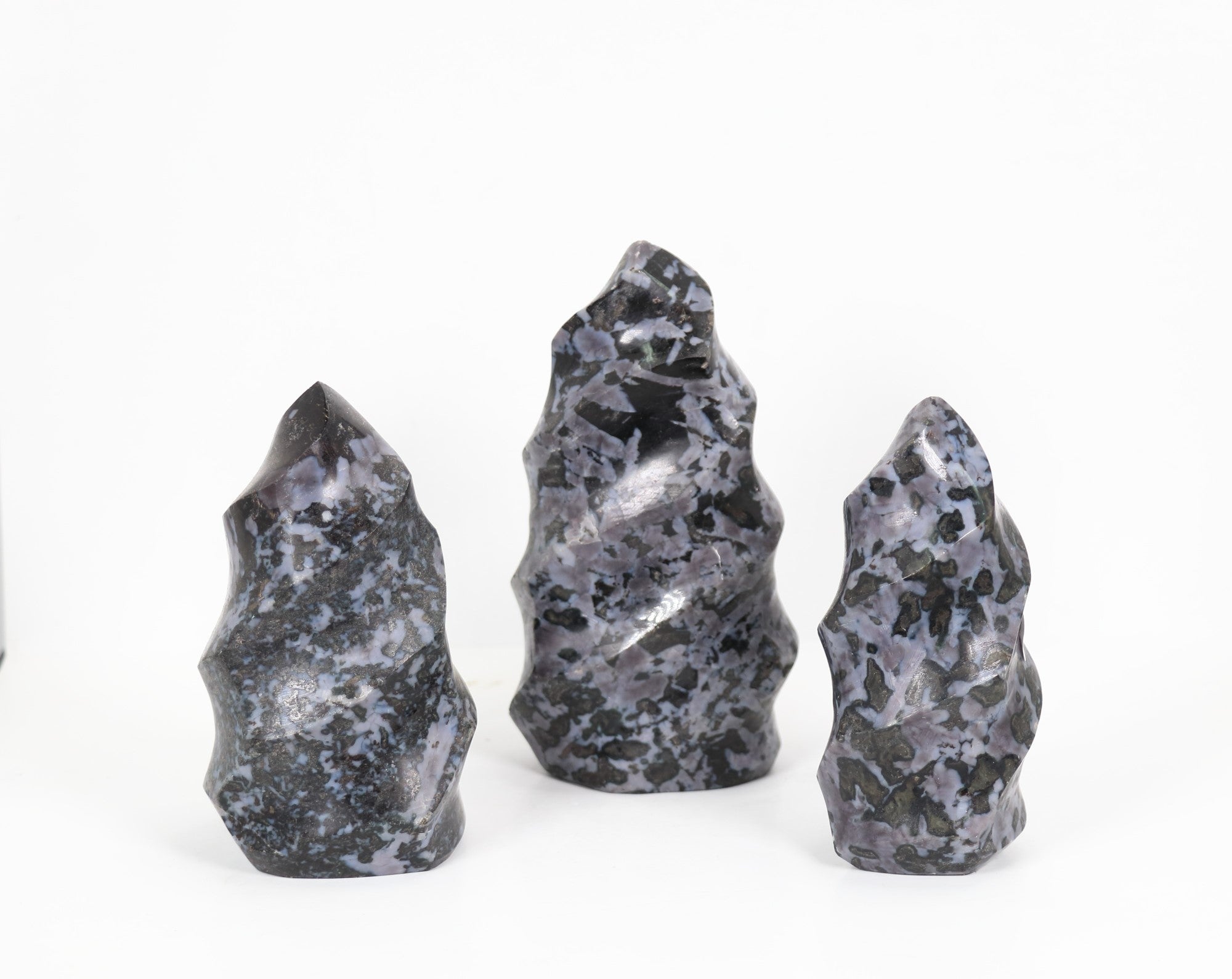 Indigo Gabbro Flame, 3"-5" Inch, 1 Piece, 300-500gr Each, #003