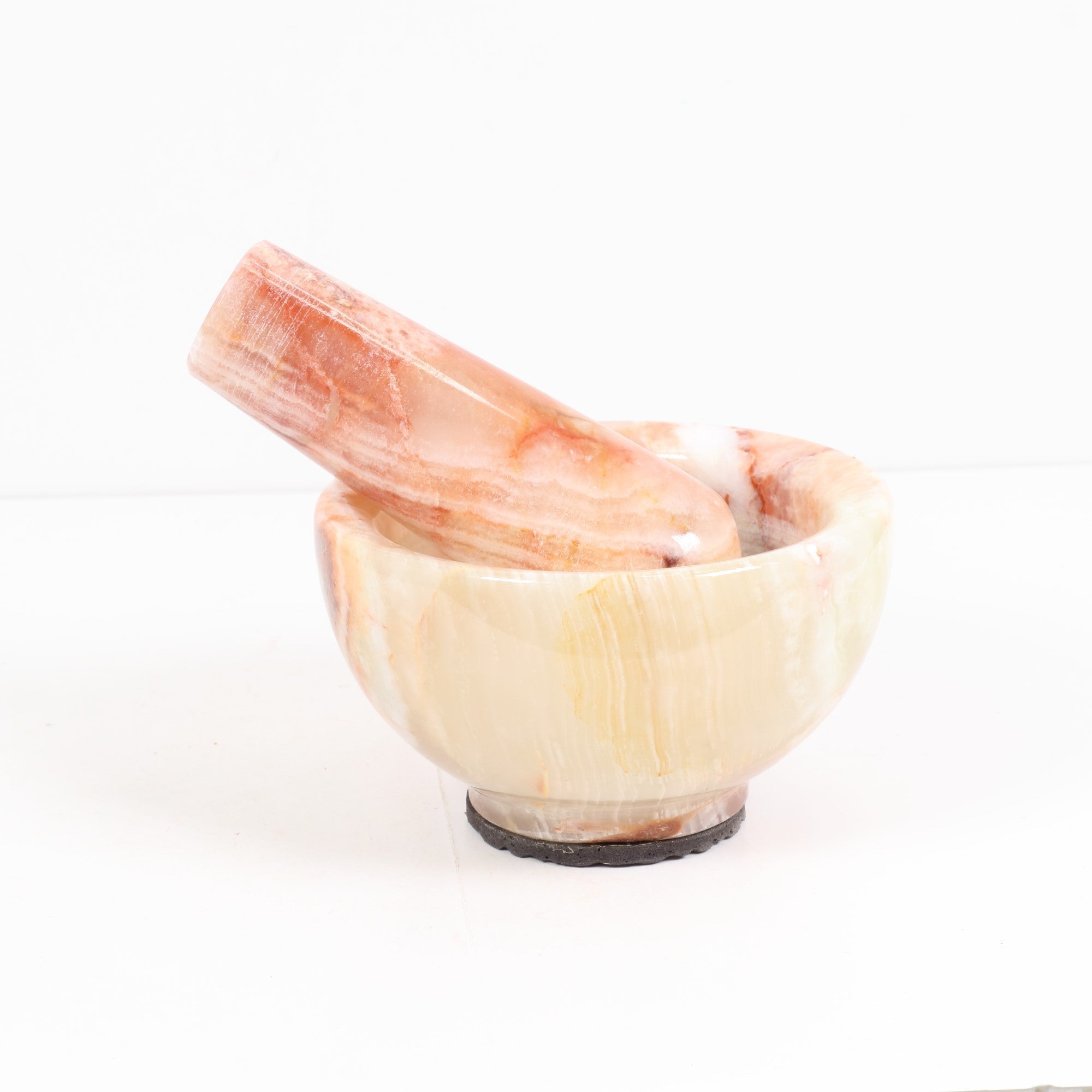 Onyx Mortar&Pestle, Medium Size, 4" Inch