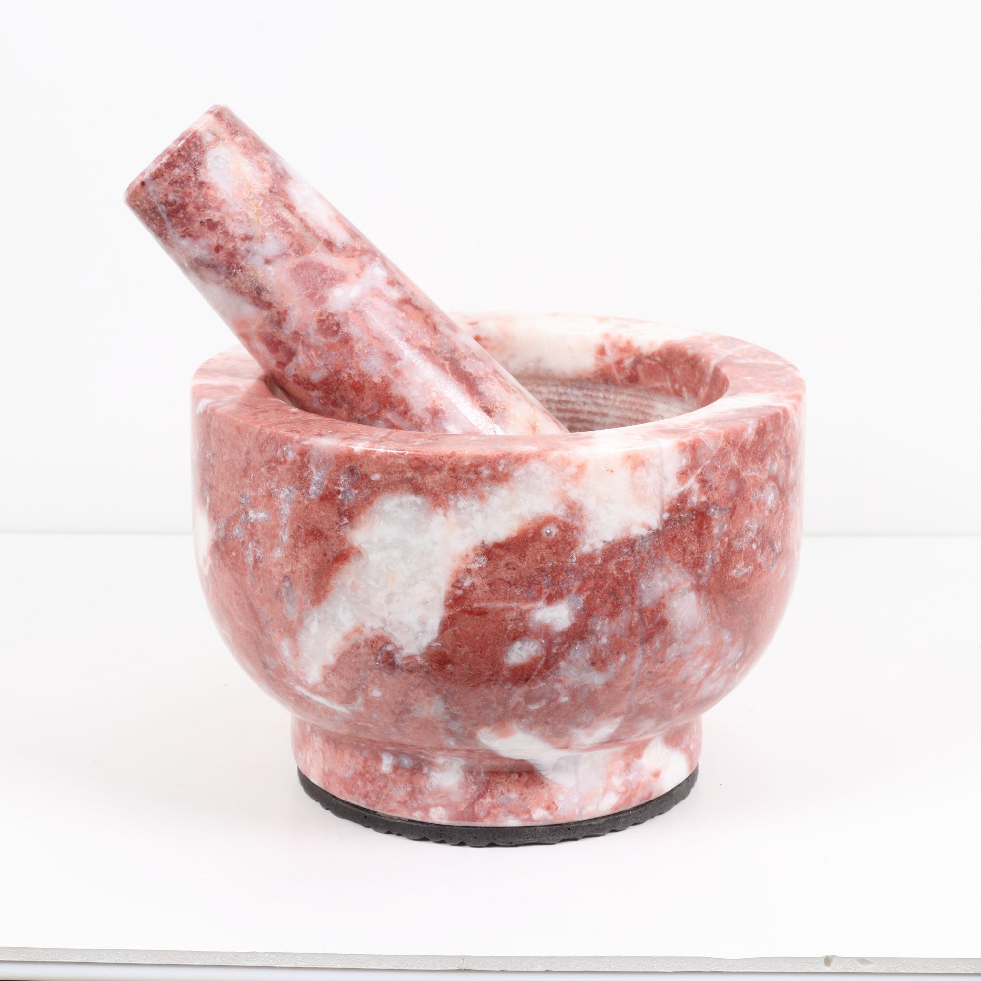 Strawberry Banded Onyx Mortar&Pestle, Large Size 6 Inch