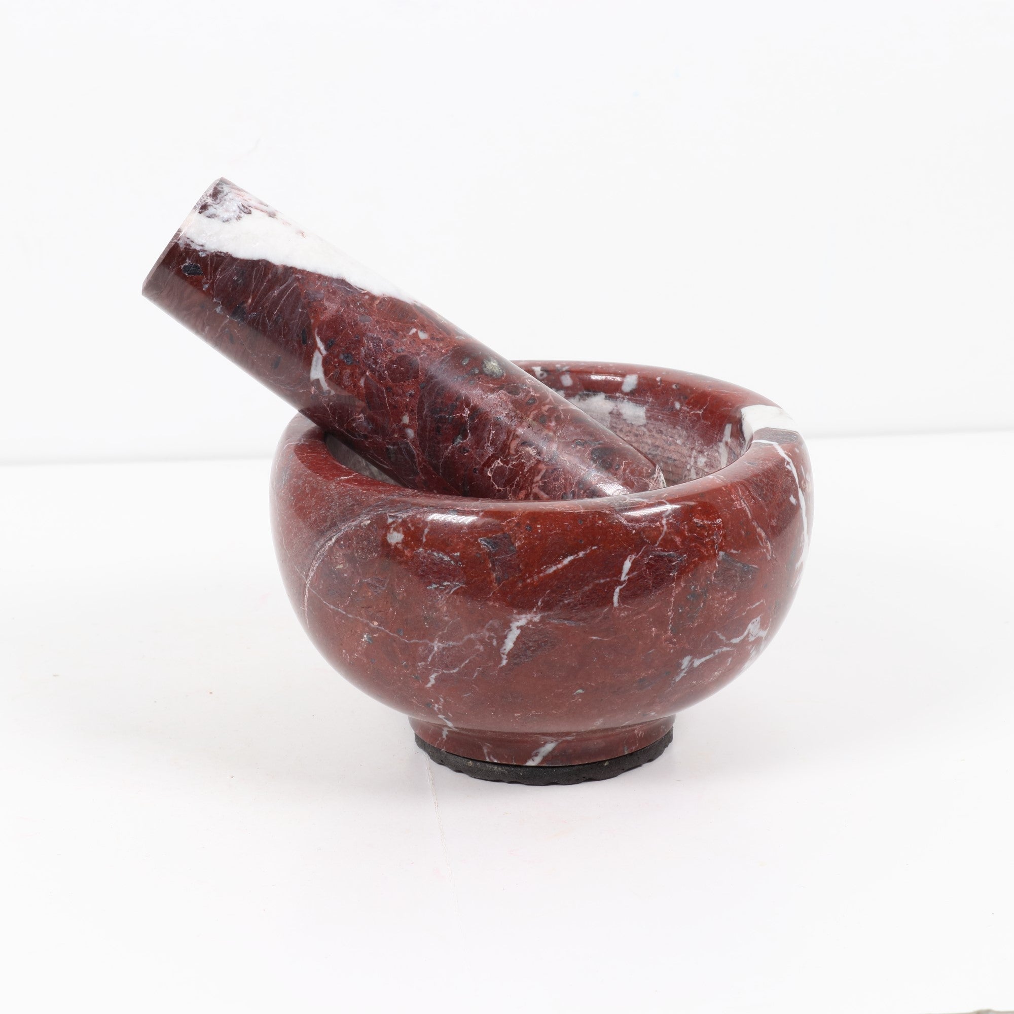 Red Onyx Mortar&Pestle, Medium Size, 4" Inch