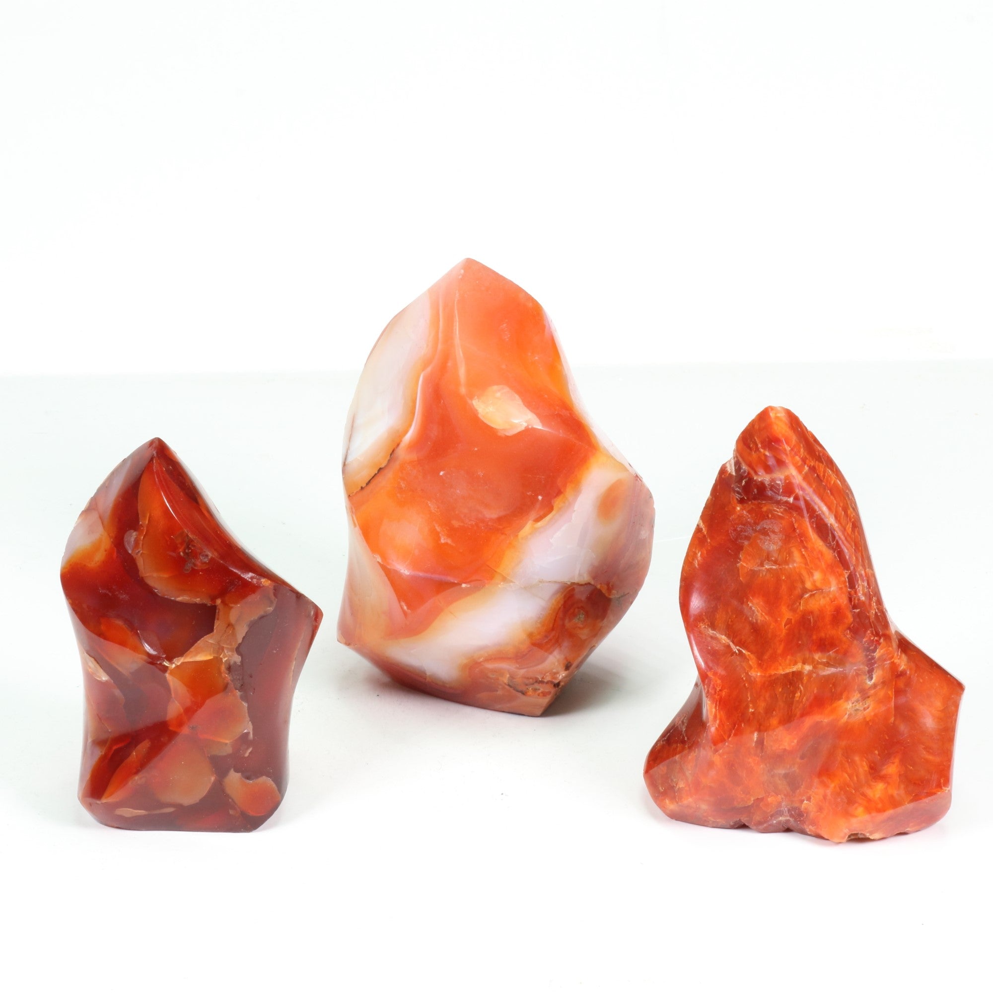 Carnelian Flame, 3-5" Inch, 1 Piece, 300-500gr Each, #004