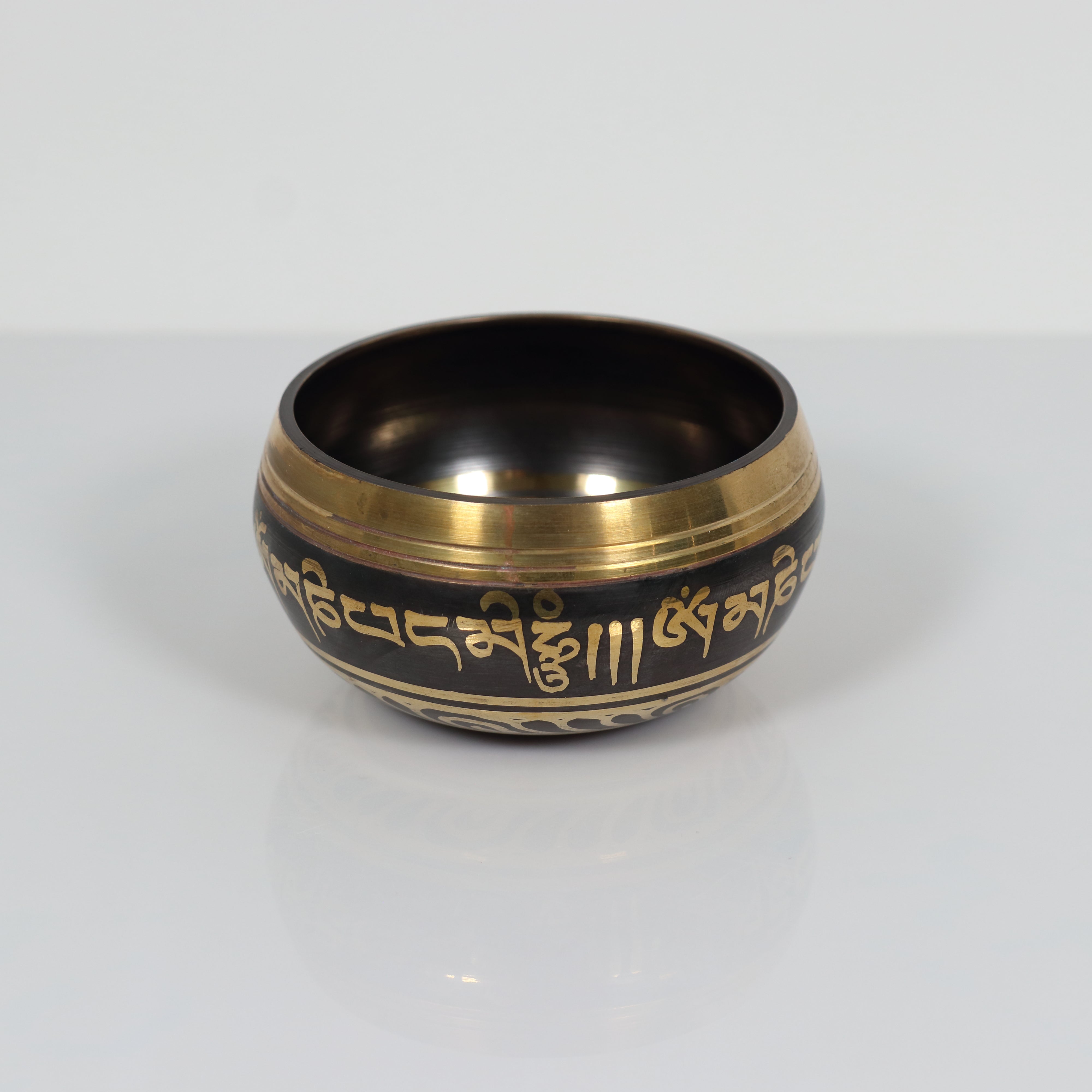 Atma Buti Metal Singing Bowl Black, 3" Inch, 230 Grams