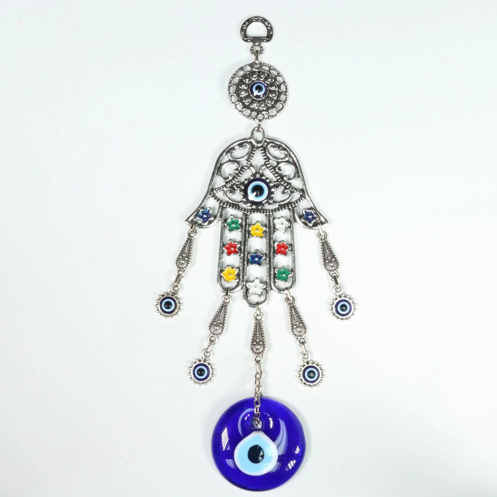 Authentic Evil Eye Wall Décor with Hamsa Hand, ZAMAK, 13" Inch, #149
