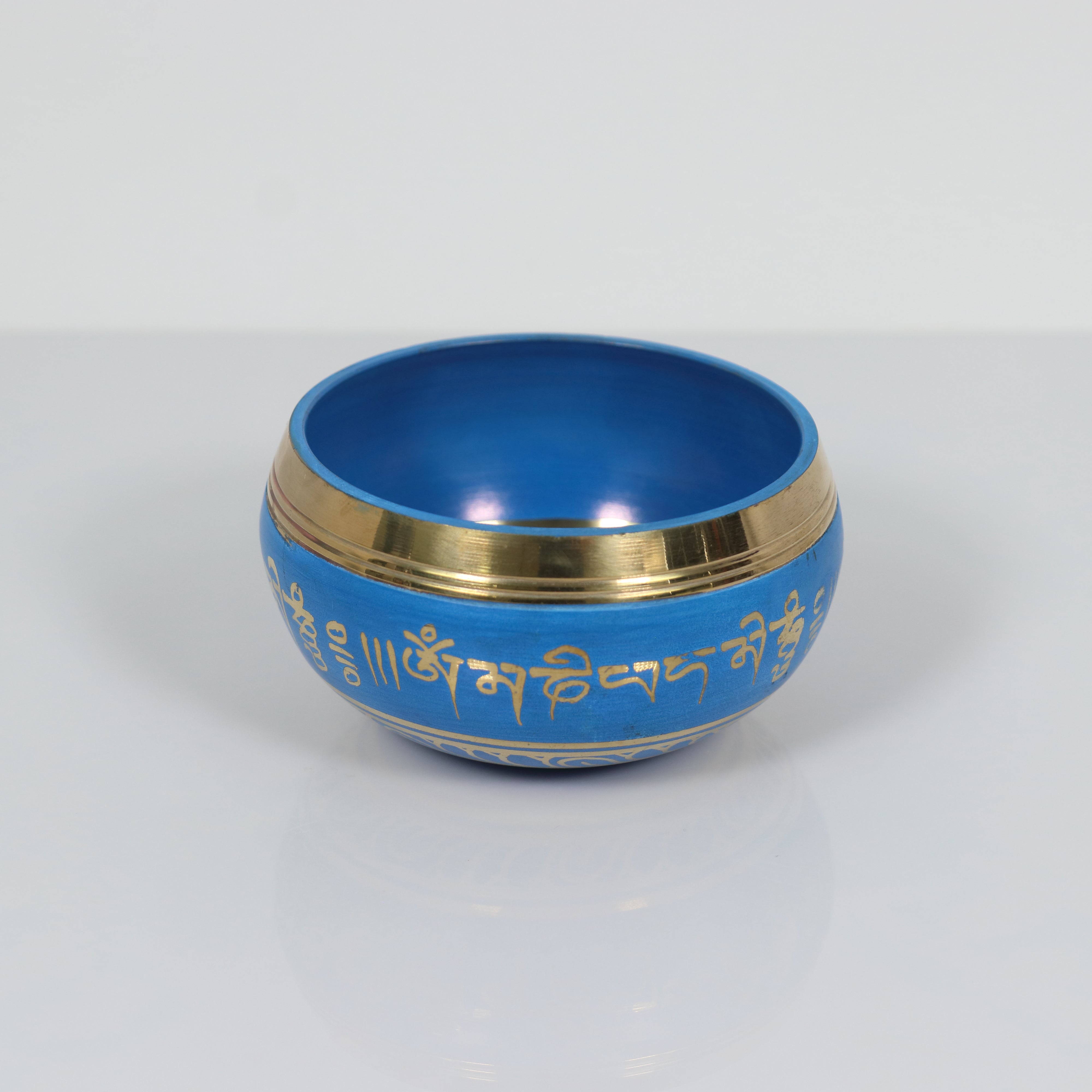 Atma Buti Metal Singing Bowl Blue, 3" Inch,  230 Grams