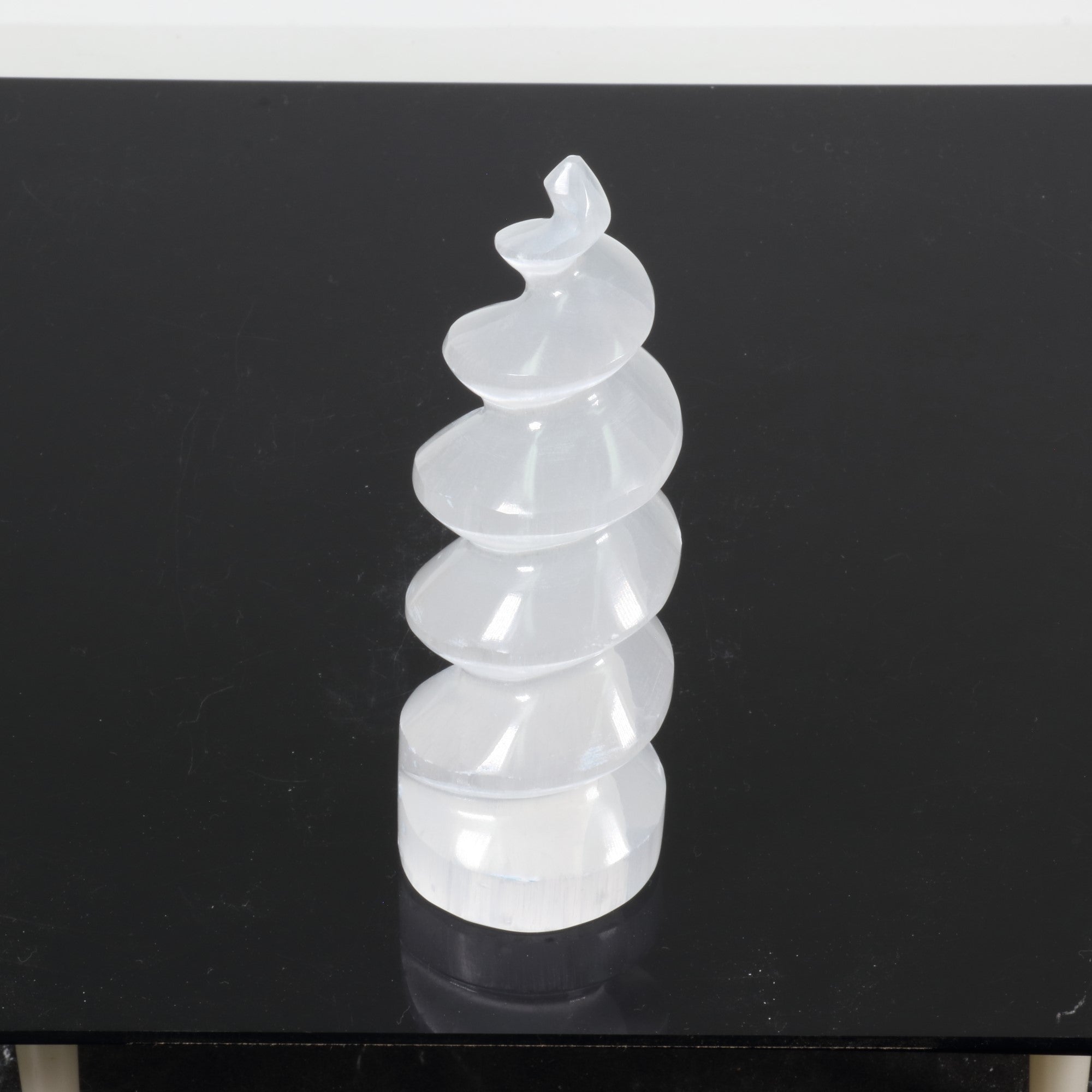 Selenite Plain Spiral, 6.5"-7" Inch, #002