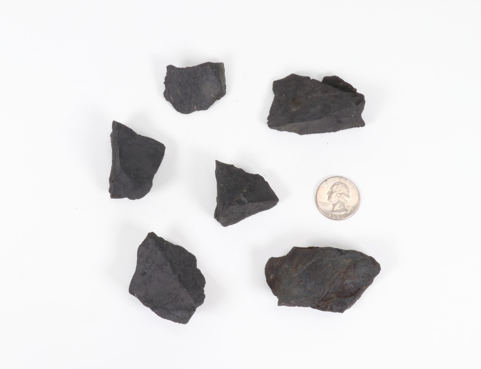 Shungite Rough Stone, 3-5cm, 20 Piece in a Pack, #019