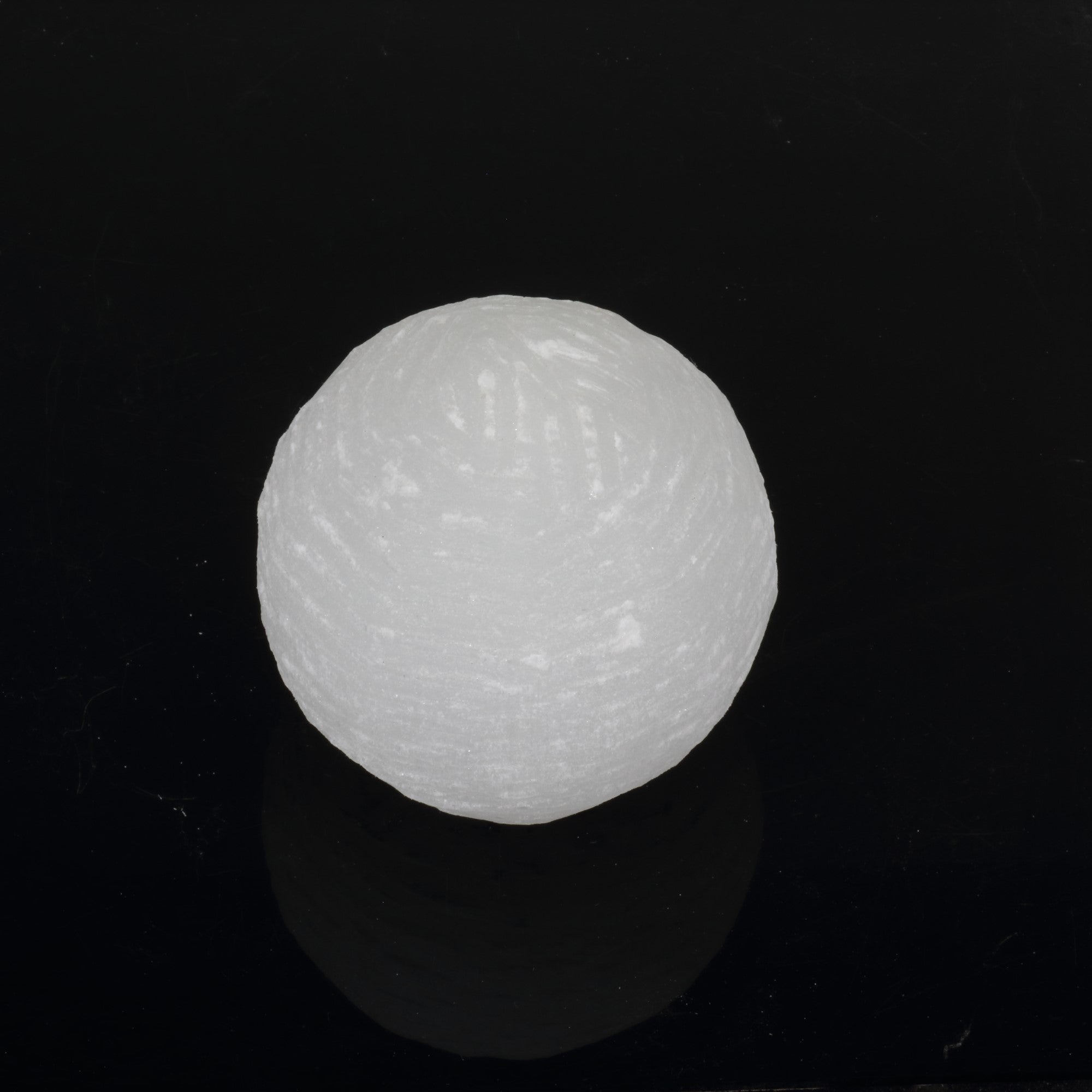 Selenite Plain Snowball, 4" Inch, #001