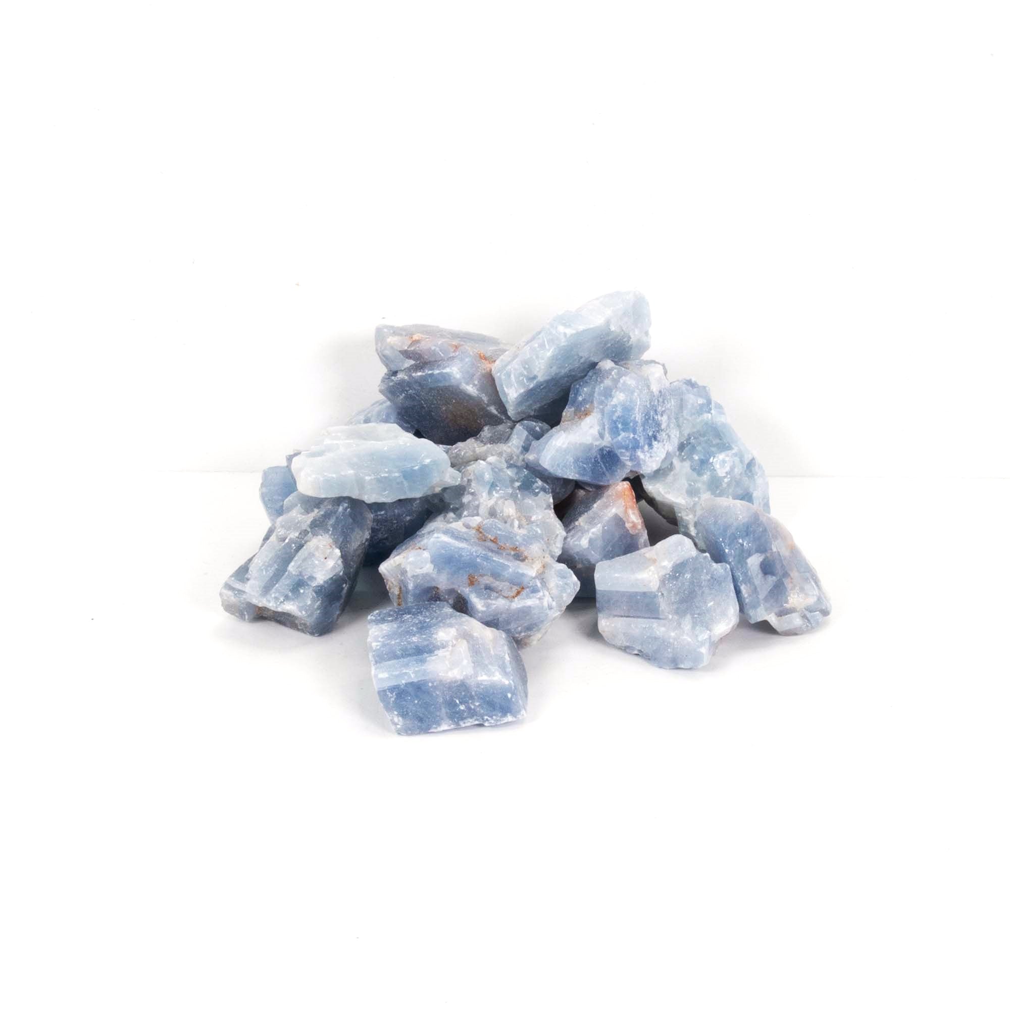 Blue Calcite Rough Stone, 20 Pieces in a Pack, #017