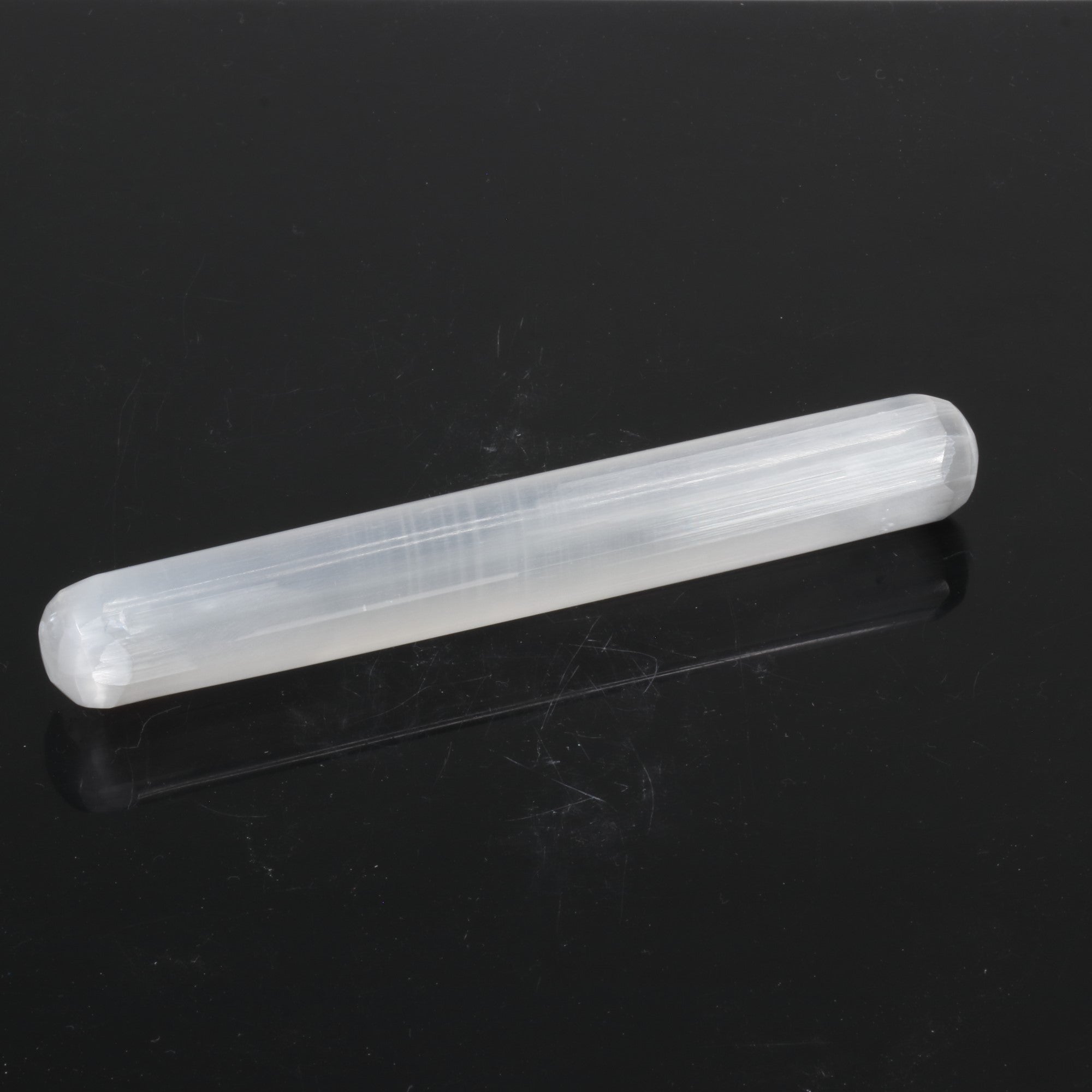 Selenite Plain Stick, 6" Inch, 5 Pieces in a Pack #004