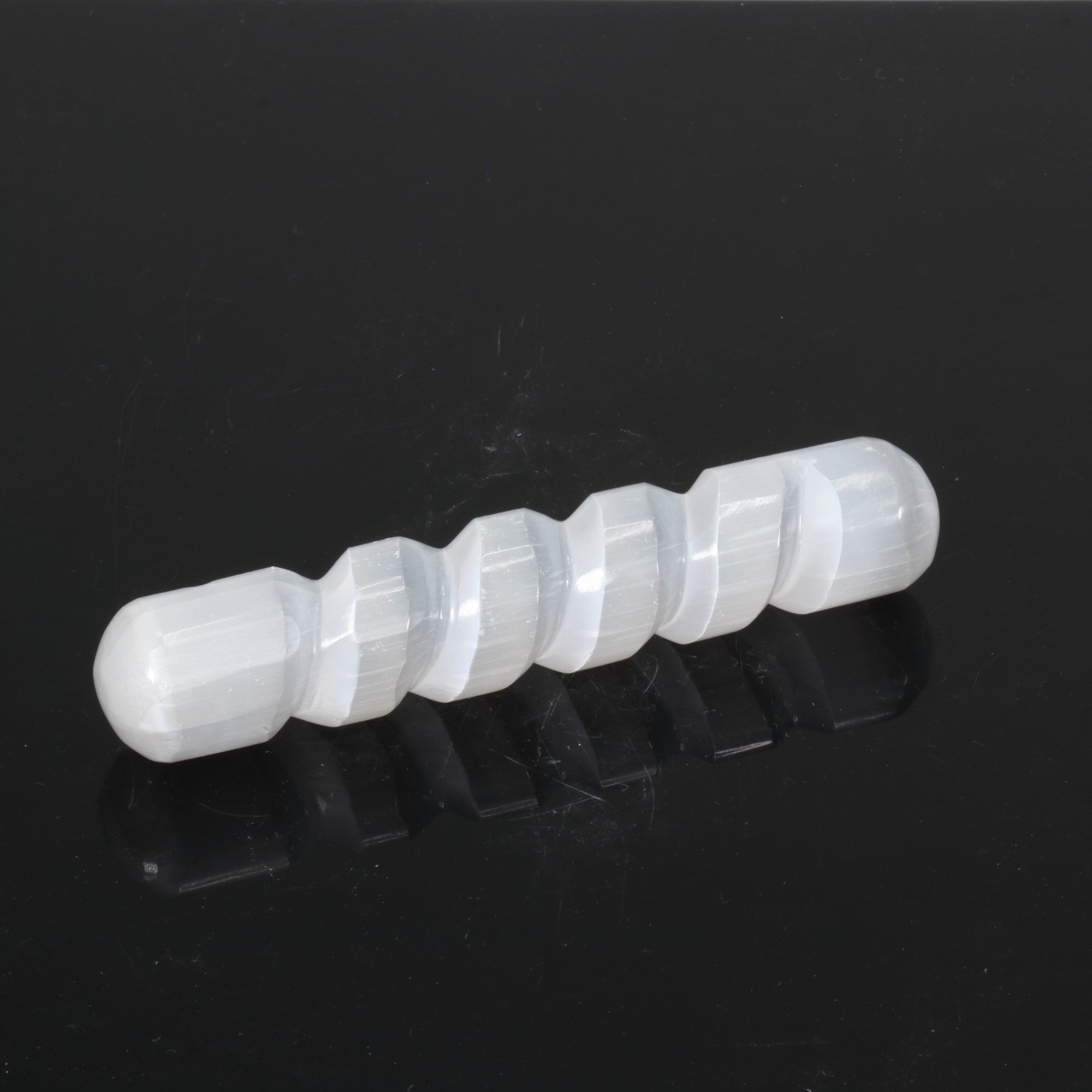 Selenite Plain Spiral Massage Wand, 5 Pieces in a Pack, 5-5,5", #003