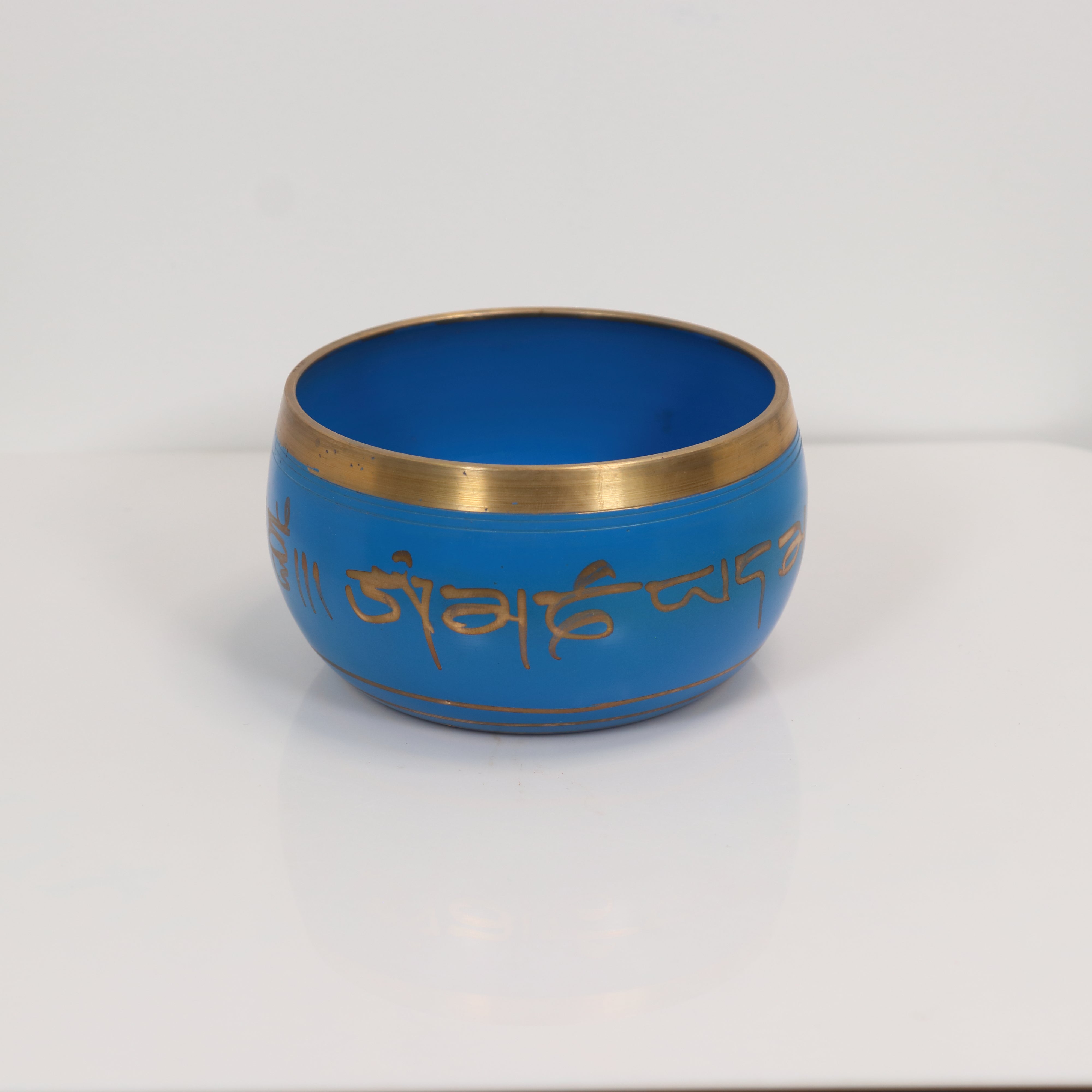 Atma Buti Metal Singing Bowl Blue, 4" Inch, 230 Grams