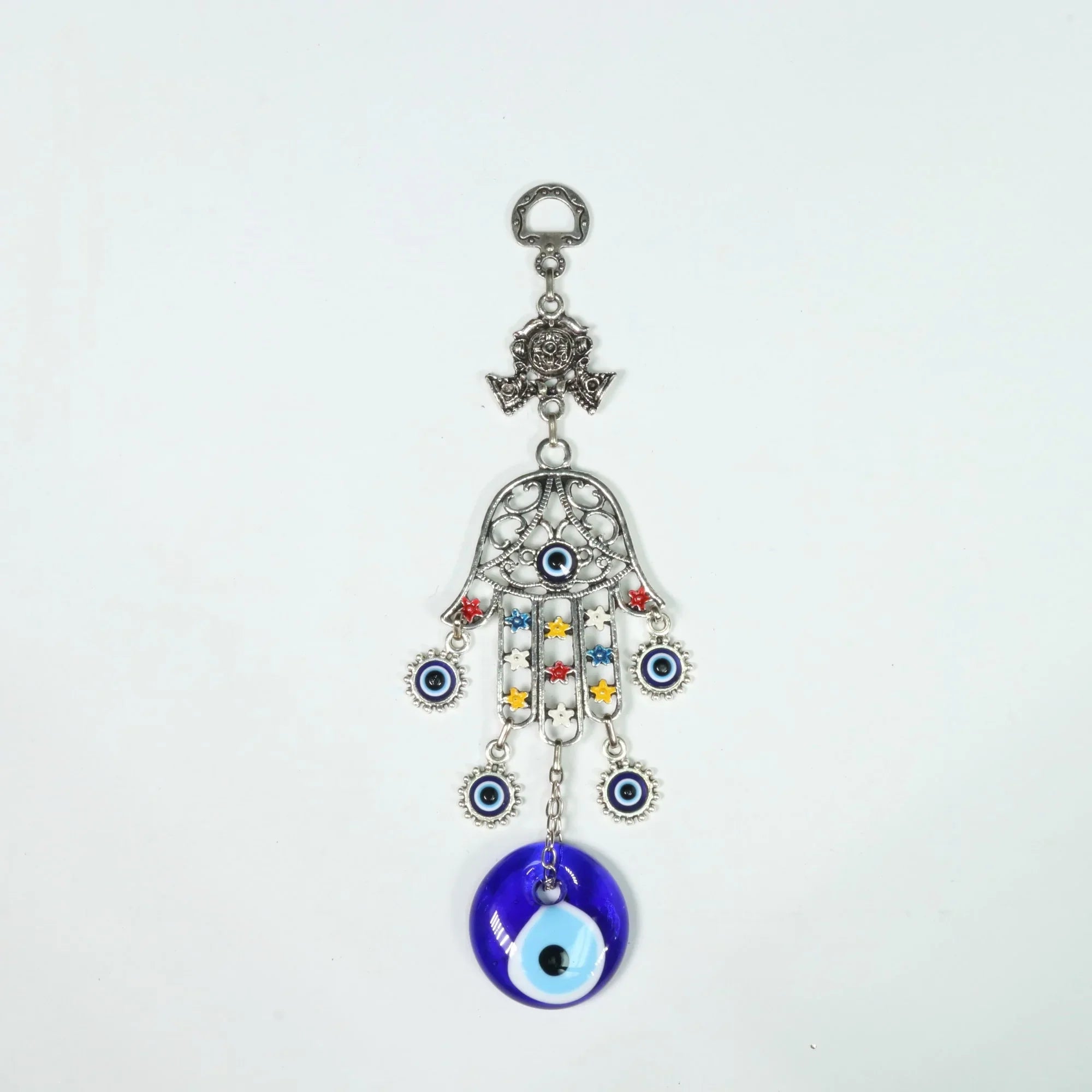 Authentic Evil Eye Wall Décor with Hamsa Hand, ZAMAK, 9" Inch, #304