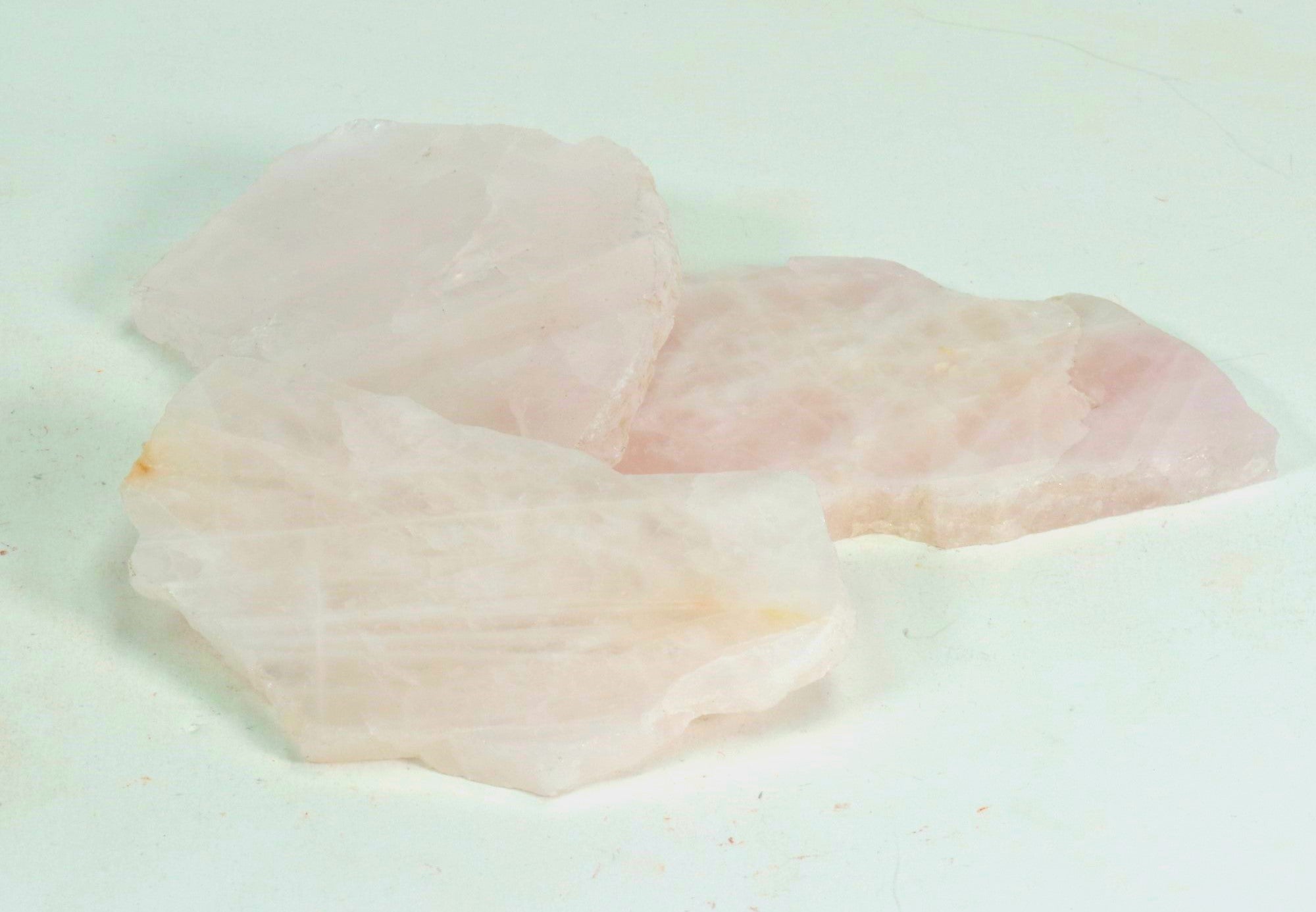 Rose Quartz Slab Natural Form, 1 Lb Piece #002