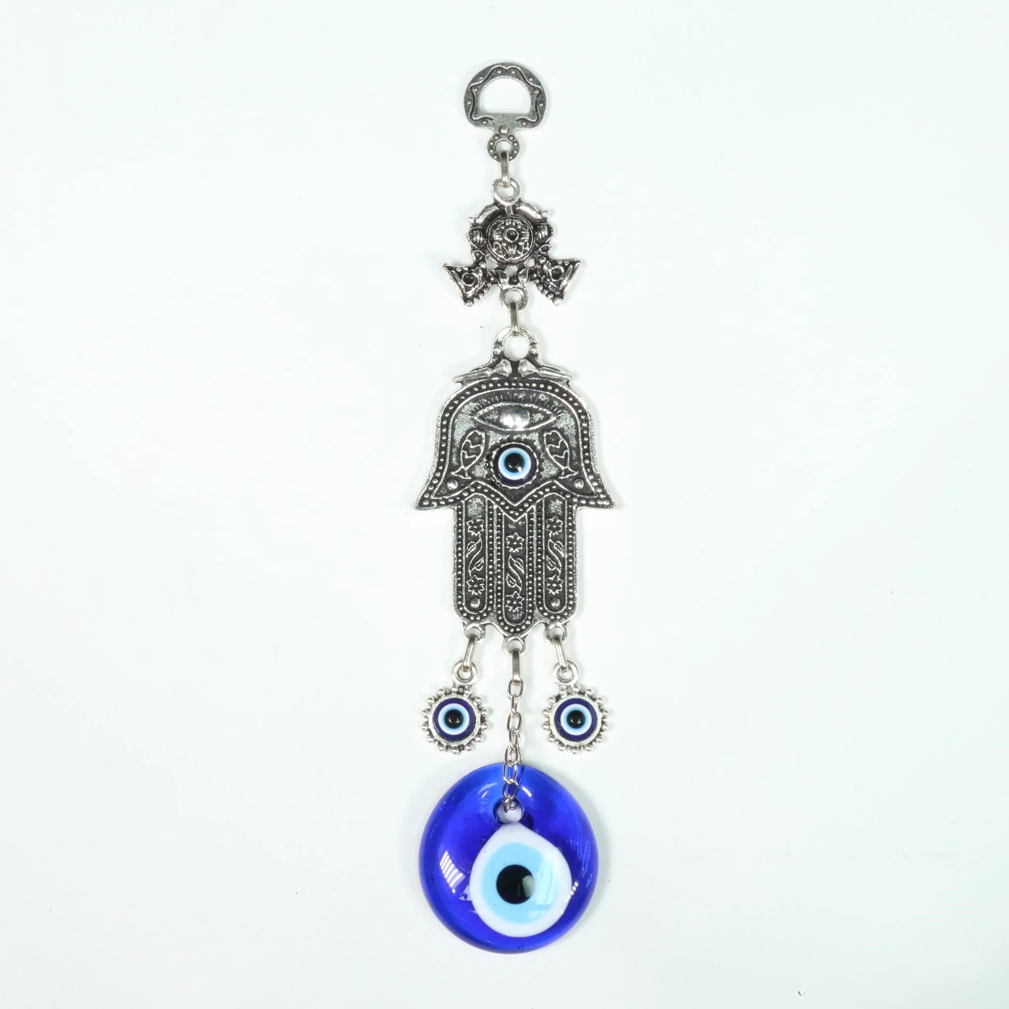 Authentic Evil Eye Wall Décor with Hamsa Hand, ZAMAK, 9" Inch, #305