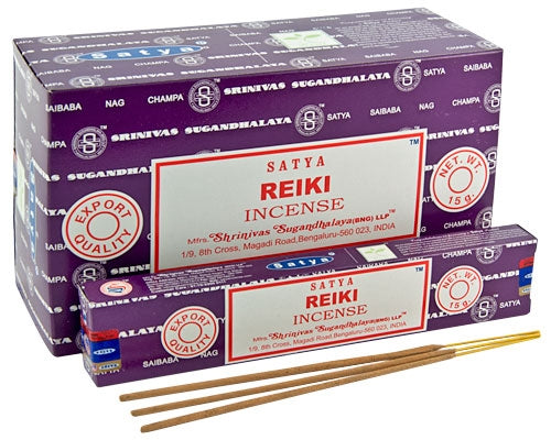 Satya Reiki, Incense Sticks, 15 grams in one Pack, 12 Pack Box