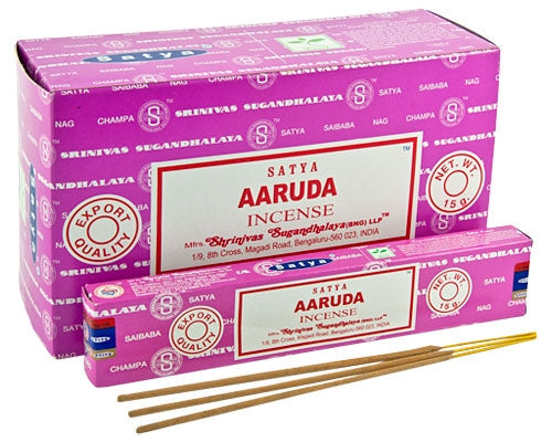 Satya Aaruda, Incense Sticks, 15 grams in one Pack, 12 Pack Box