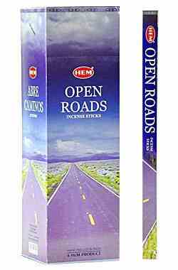 Hem Open Roads, Incense Sticks, 8 Stick, 18 grams in one Pack, 25 Pack Box