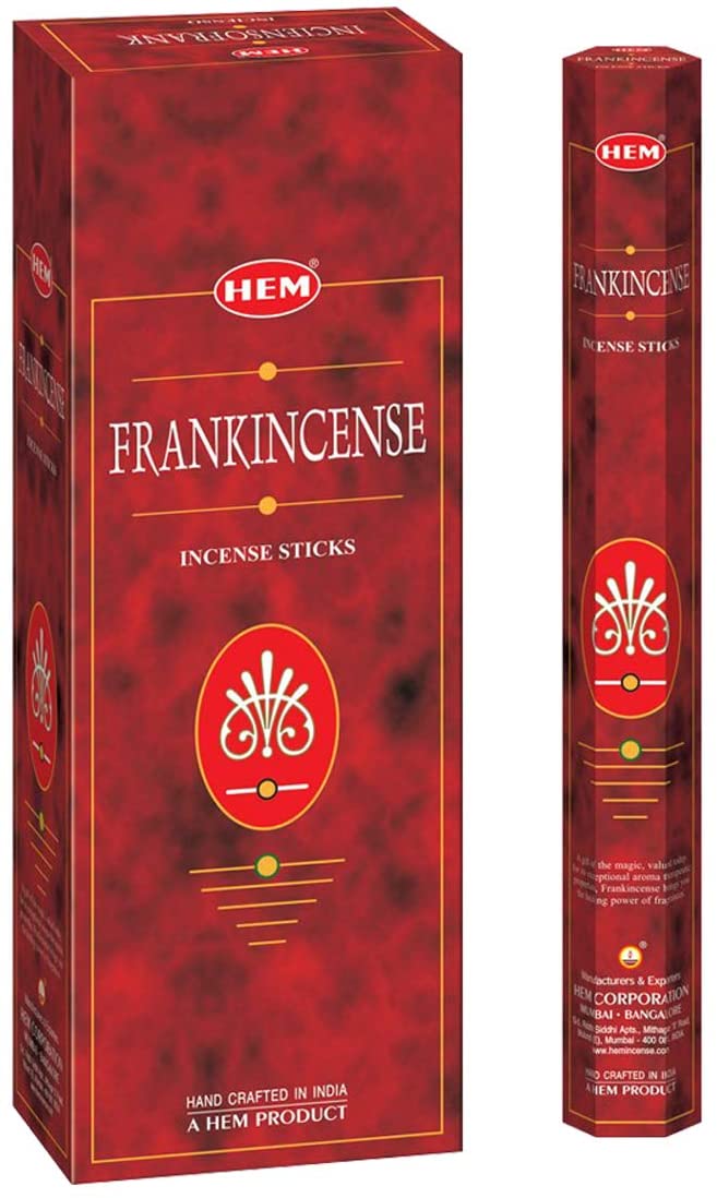 Hem Frankincense, Incense Sticks, 8 Stick, 18 grams in one Pack, 25 Pack Box