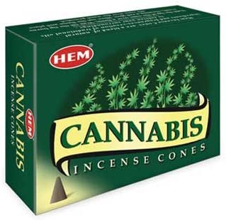 Hem Cannabis, Incense Cone, 24 grams in one Pack, 12 Pack Box