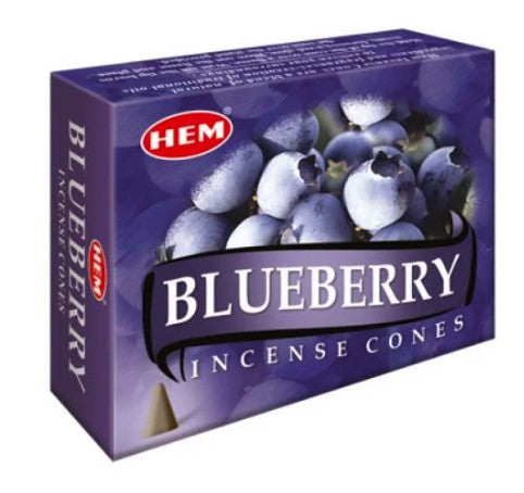 Hem Blueberry, Incense Cone, 24 grams in one Pack, 12 Pack Box