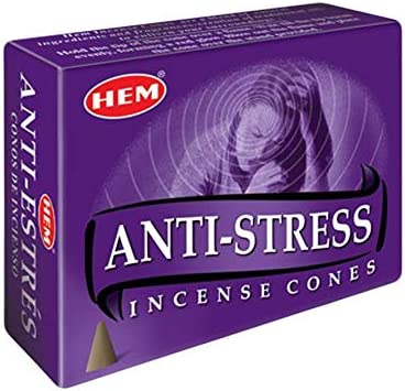 Hem Anti-Stress, Incense Cone, 24 grams in one Pack, 12 Pack Box