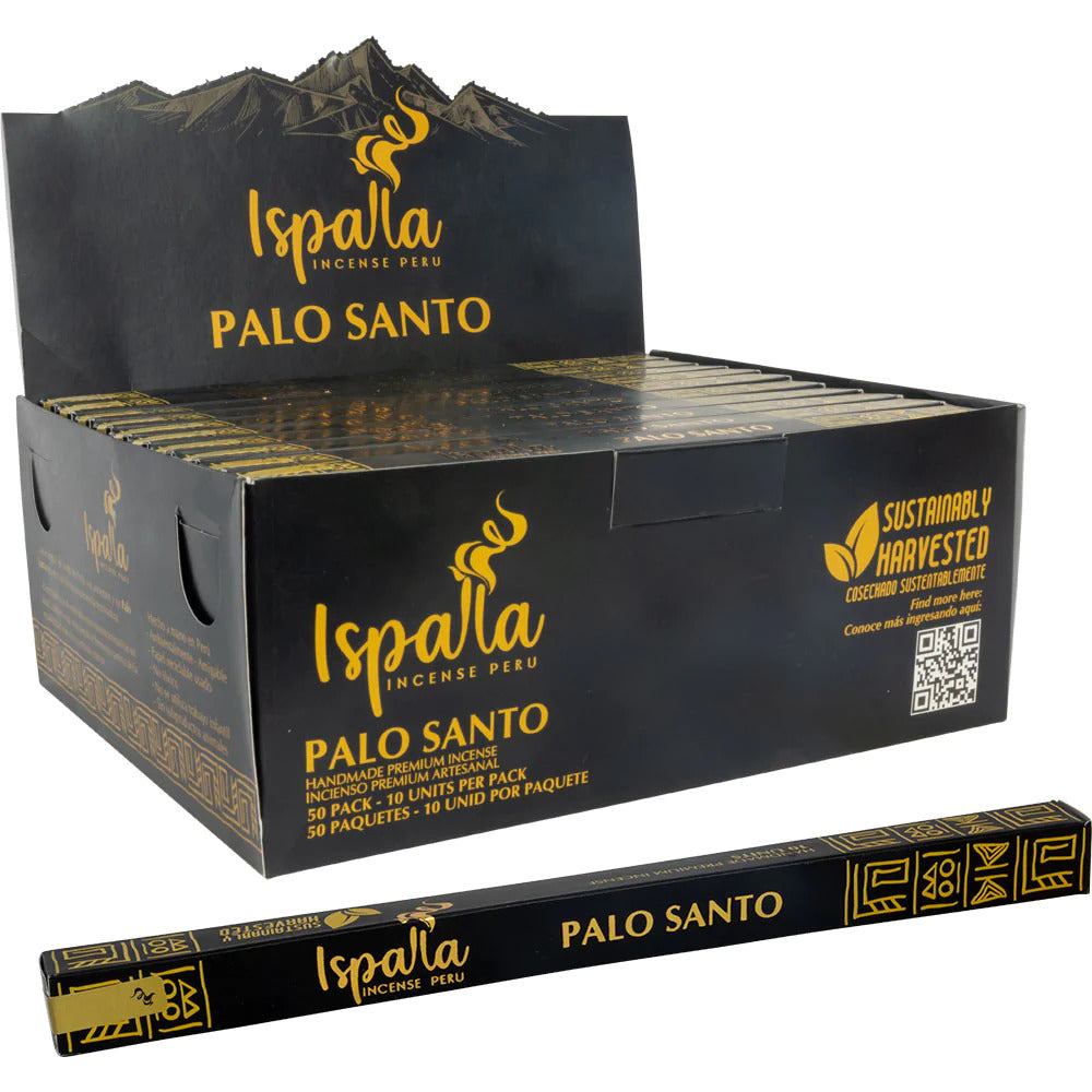 Ispalla Palo Santo, Incense Sticks, 18 grams in one Pack, 50 Pack Box