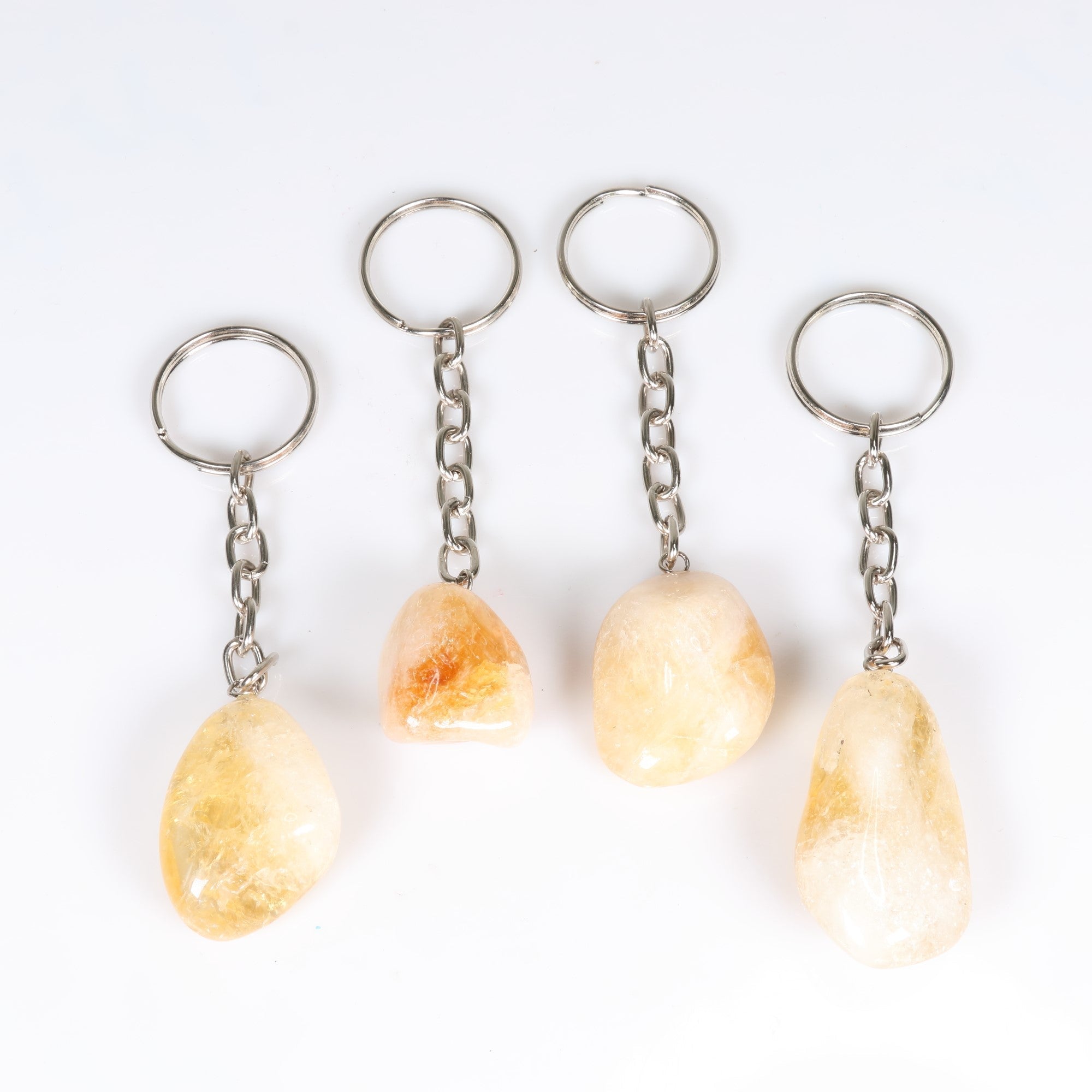 Citrine Key Chain, 10 Pieces in a Pack, #005