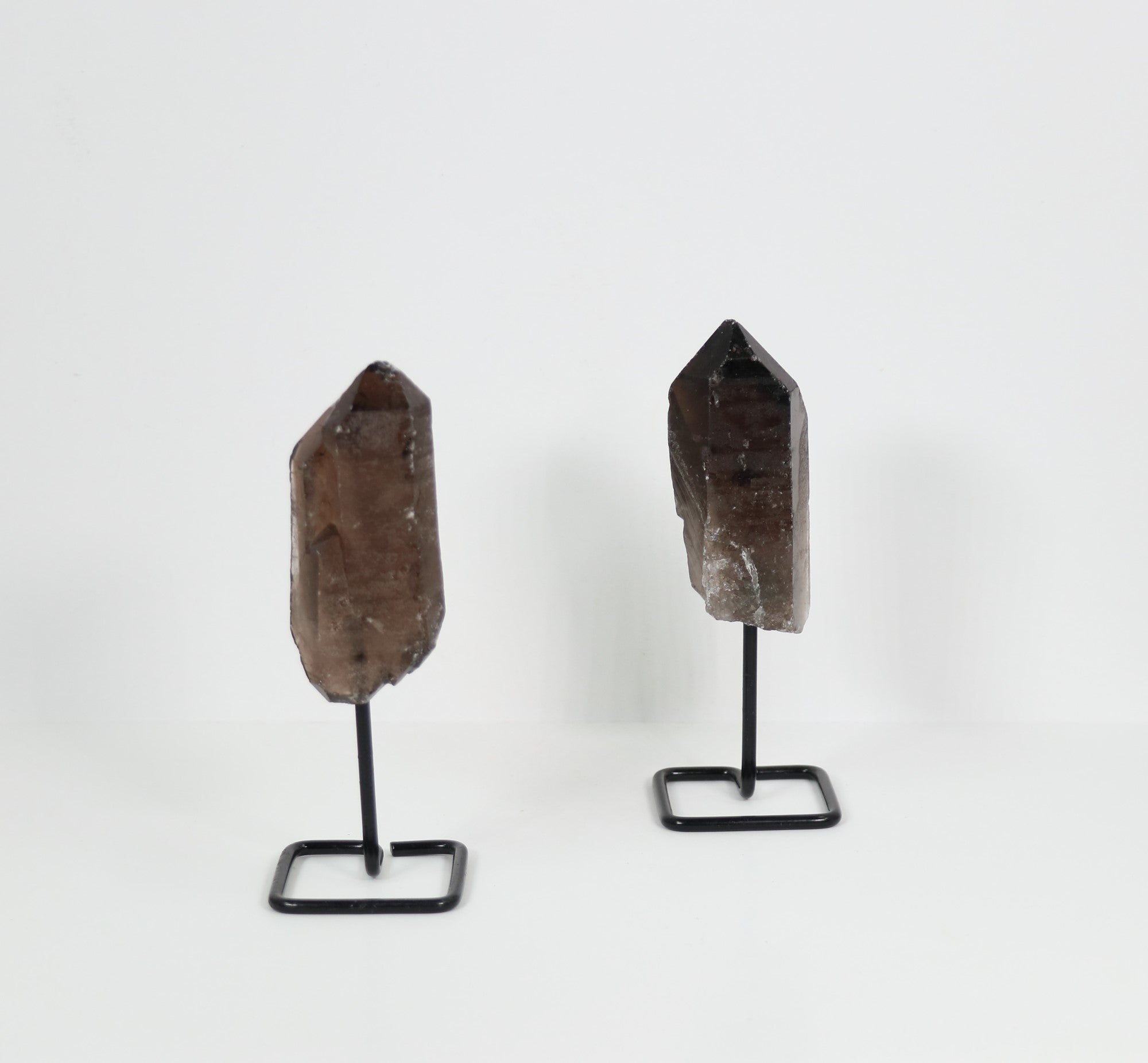 Smoky Quartz Polished Mini Pin, 3"-5" Inch, 0-200gr, 10 Pieces in a Pack