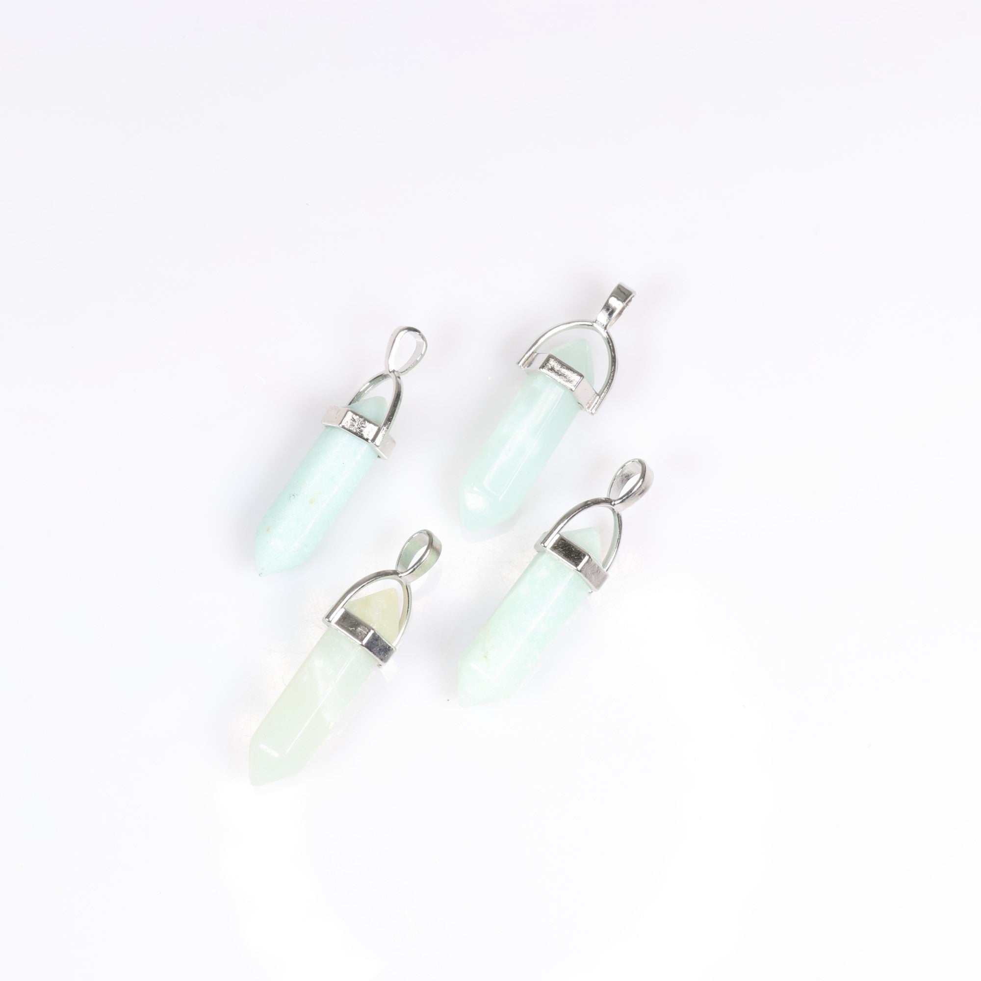 Amazonite Point Shape Pendants, 0.30" x 1.5" Inch, 5 Pieces in a Pack, #067