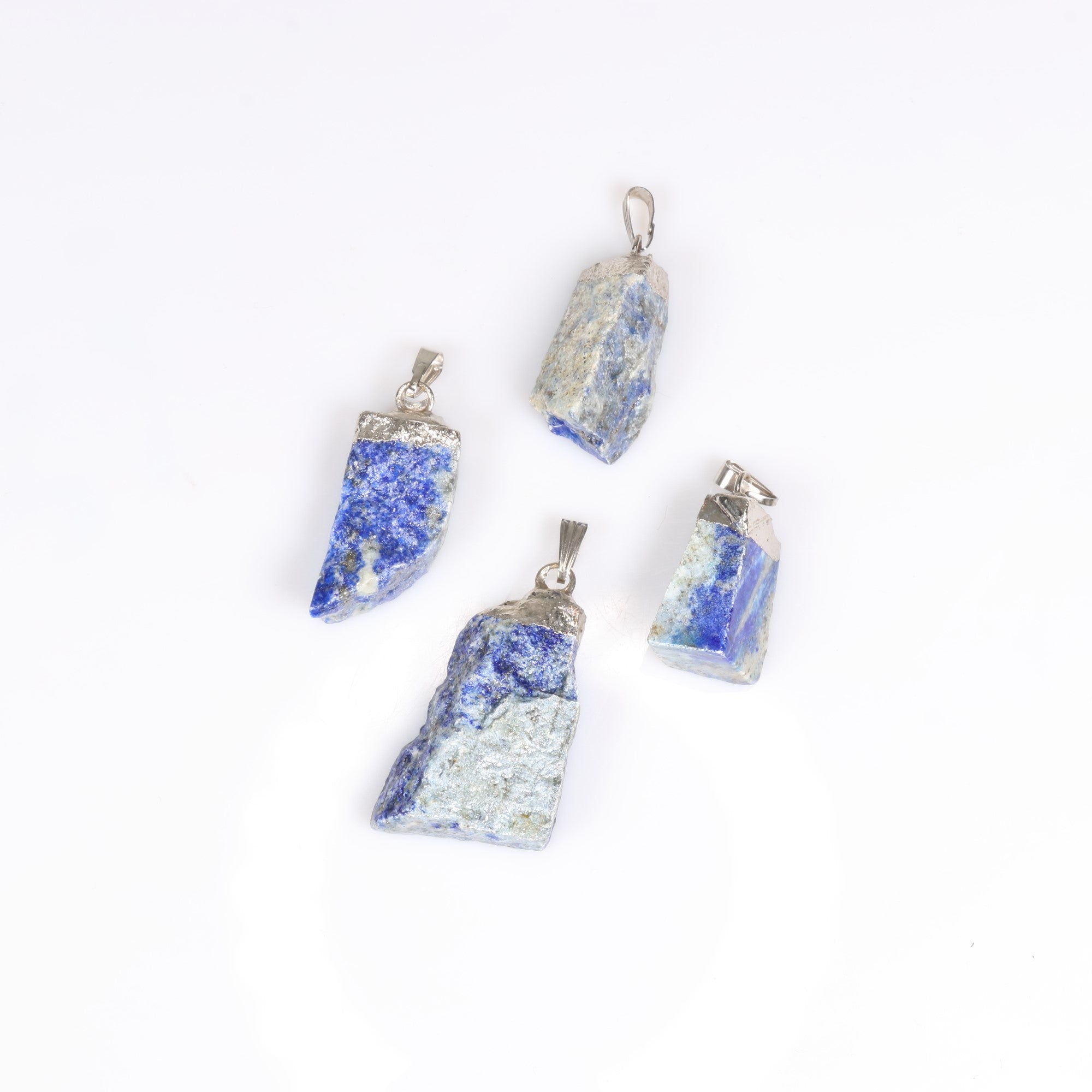 Lapis Lazuli Raw Pendants, 5 Pieces in a Pack, #009