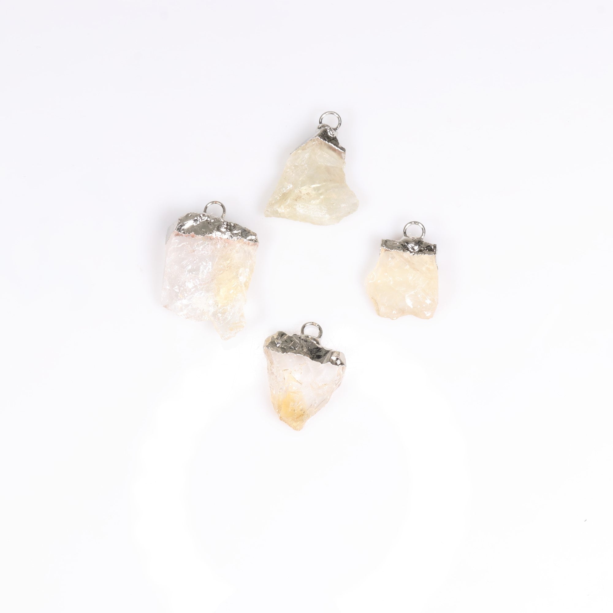 Citrine Raw Pendants, 5 Pieces in a Pack, #006