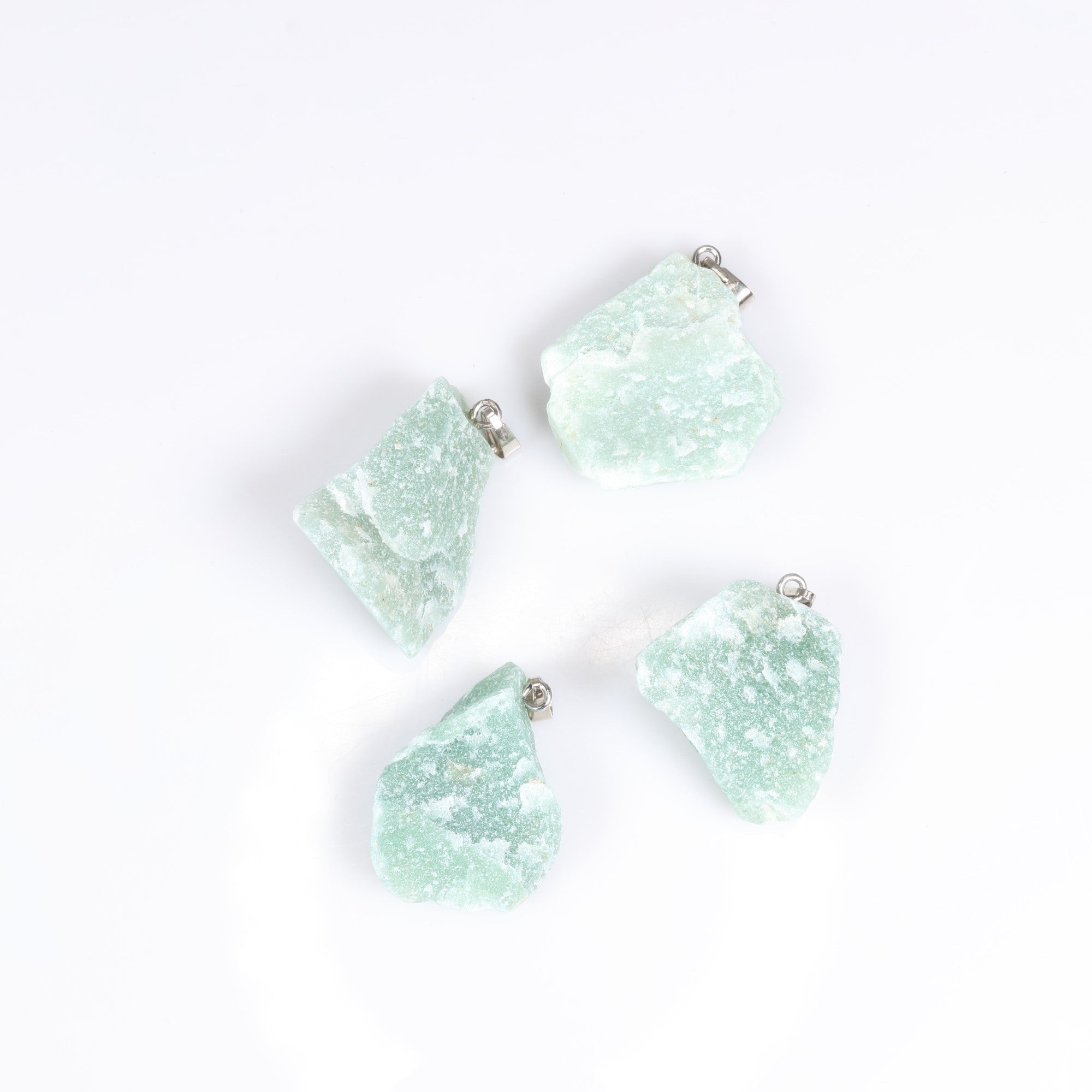 Amazonite Raw Pendants, 5 Pieces in a Pack, #018